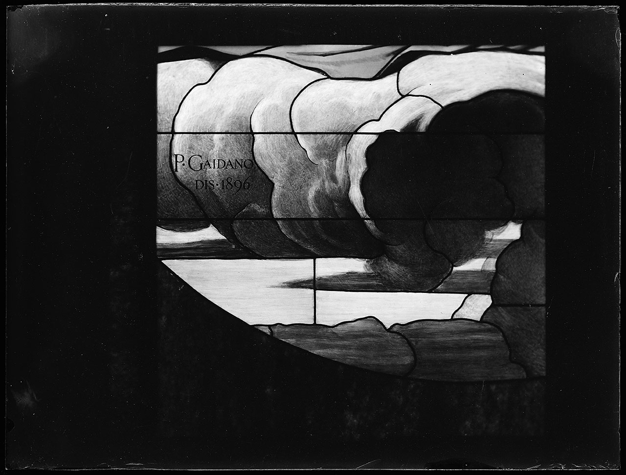 L0625 (negativo) di studio di vetrate artistiche Moretti-Caselli (fine/ inizio XX/ XXI)