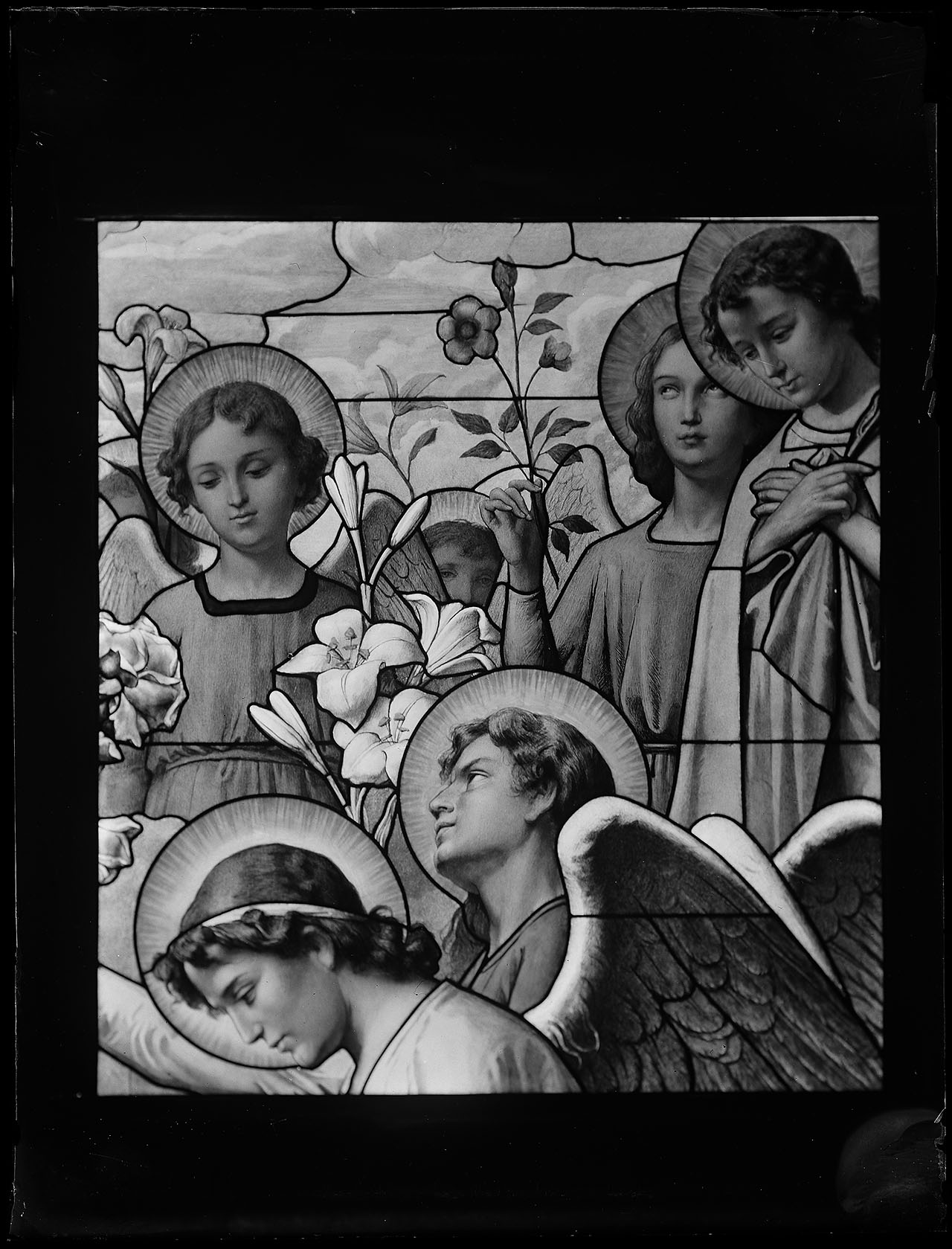 L0630 (negativo) di studio di vetrate artistiche Moretti-Caselli (fine/ inizio XX/ XXI)