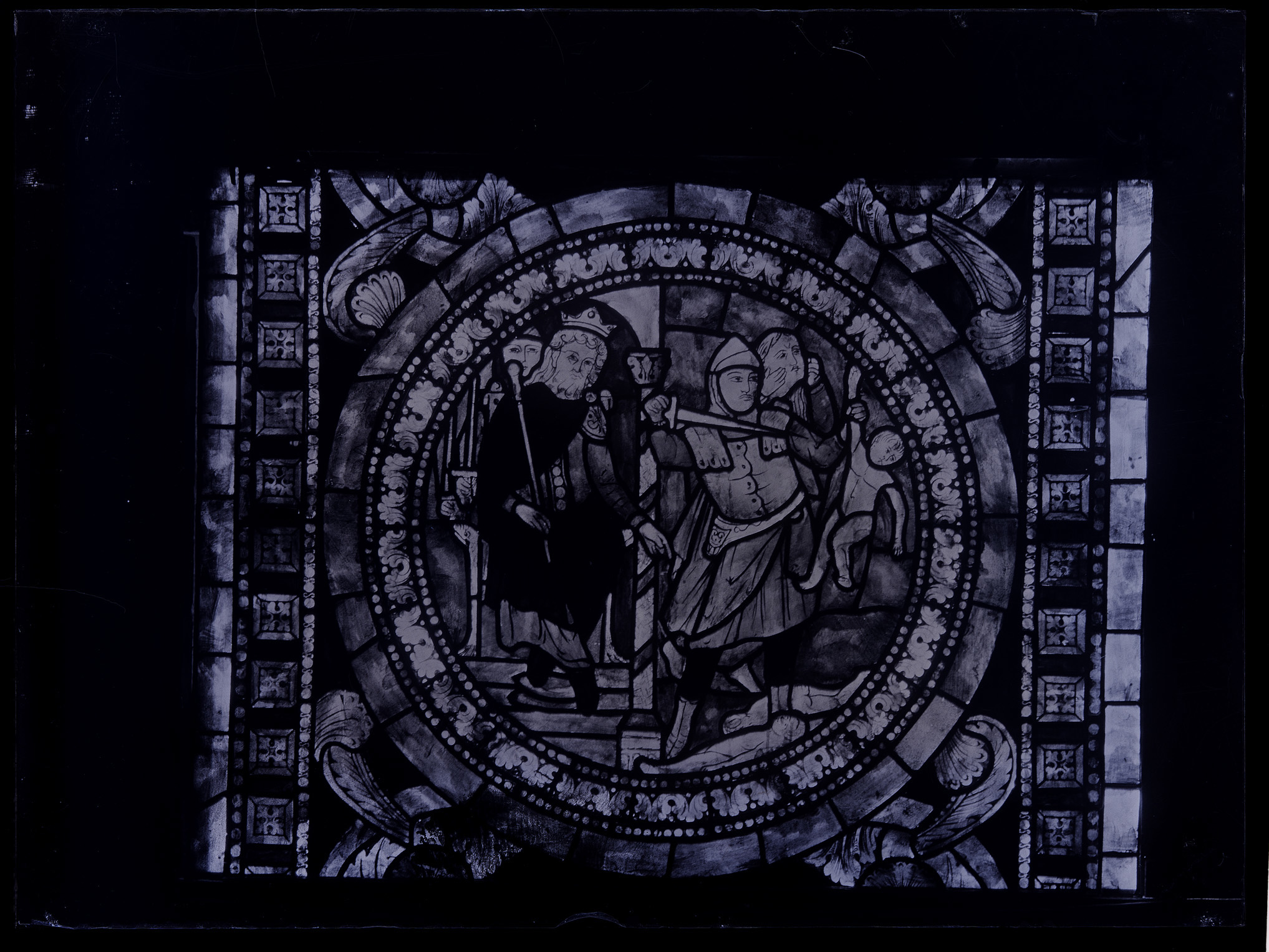 L0634 (negativo) di studio di vetrate artistiche Moretti-Caselli (fine/ inizio XX/ XXI)