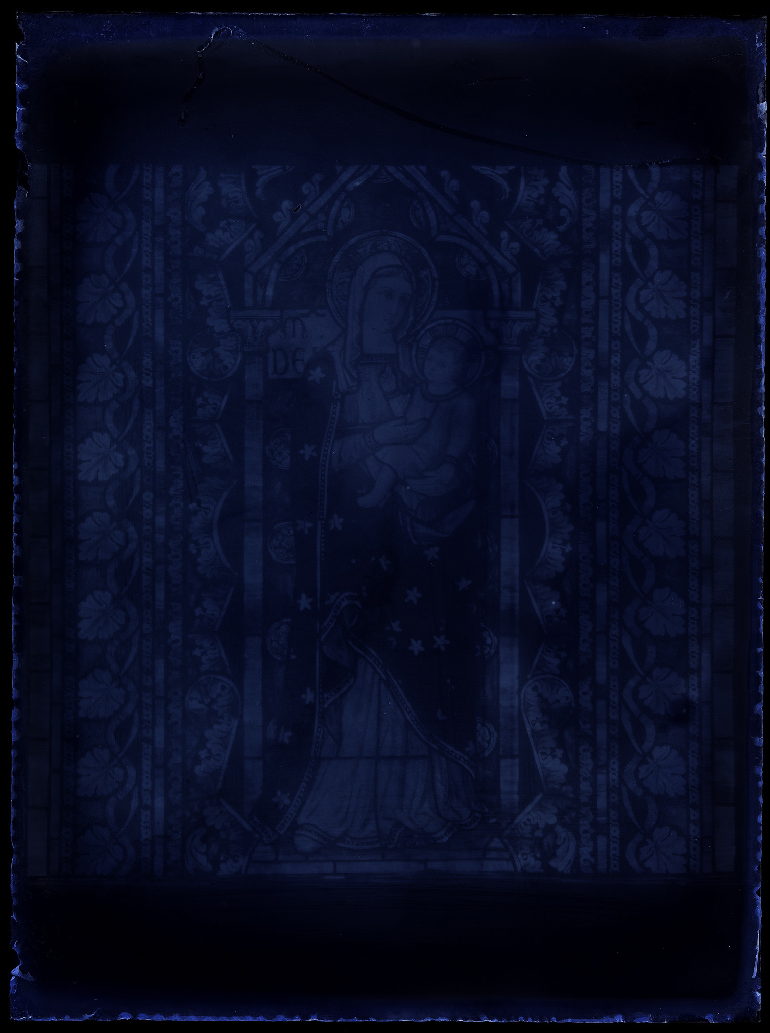 L0643 (negativo) di studio di vetrate artistiche Moretti-Caselli (fine/ inizio XX/ XXI)