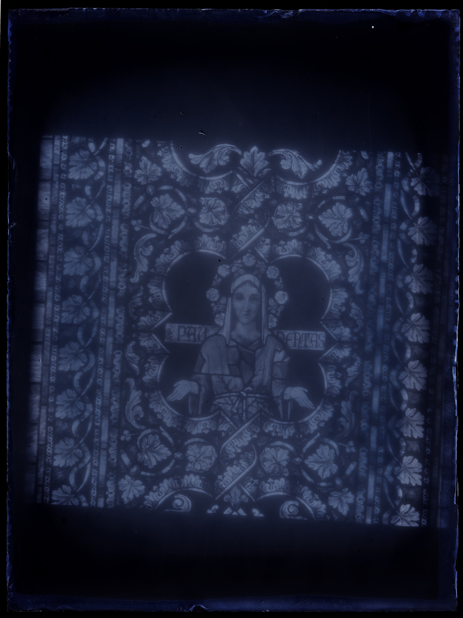 L0644 (negativo) di studio di vetrate artistiche Moretti-Caselli (fine/ inizio XX/ XXI)