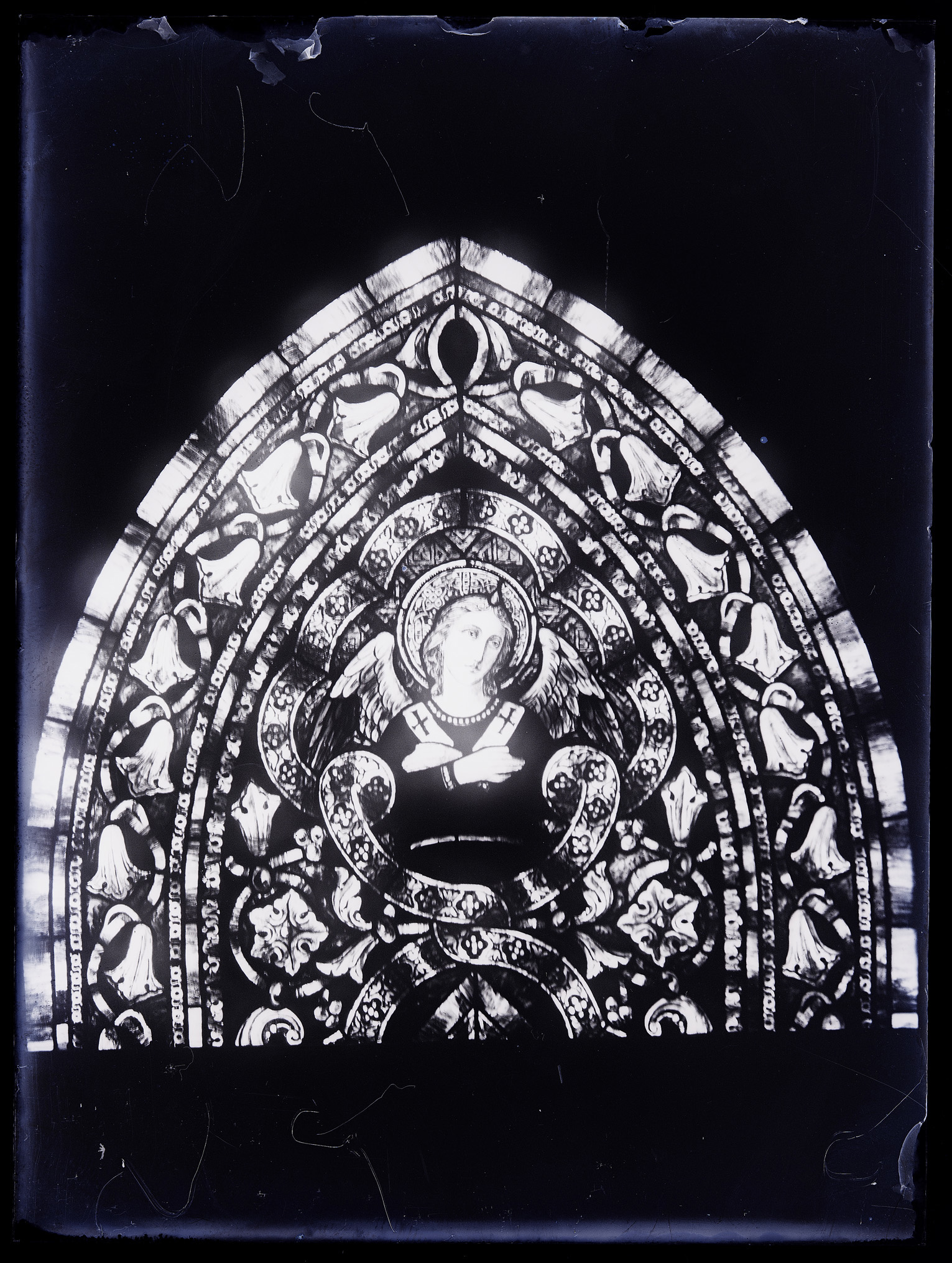 L0648 (negativo) di studio di vetrate artistiche Moretti-Caselli (fine/ inizio XX/ XXI)