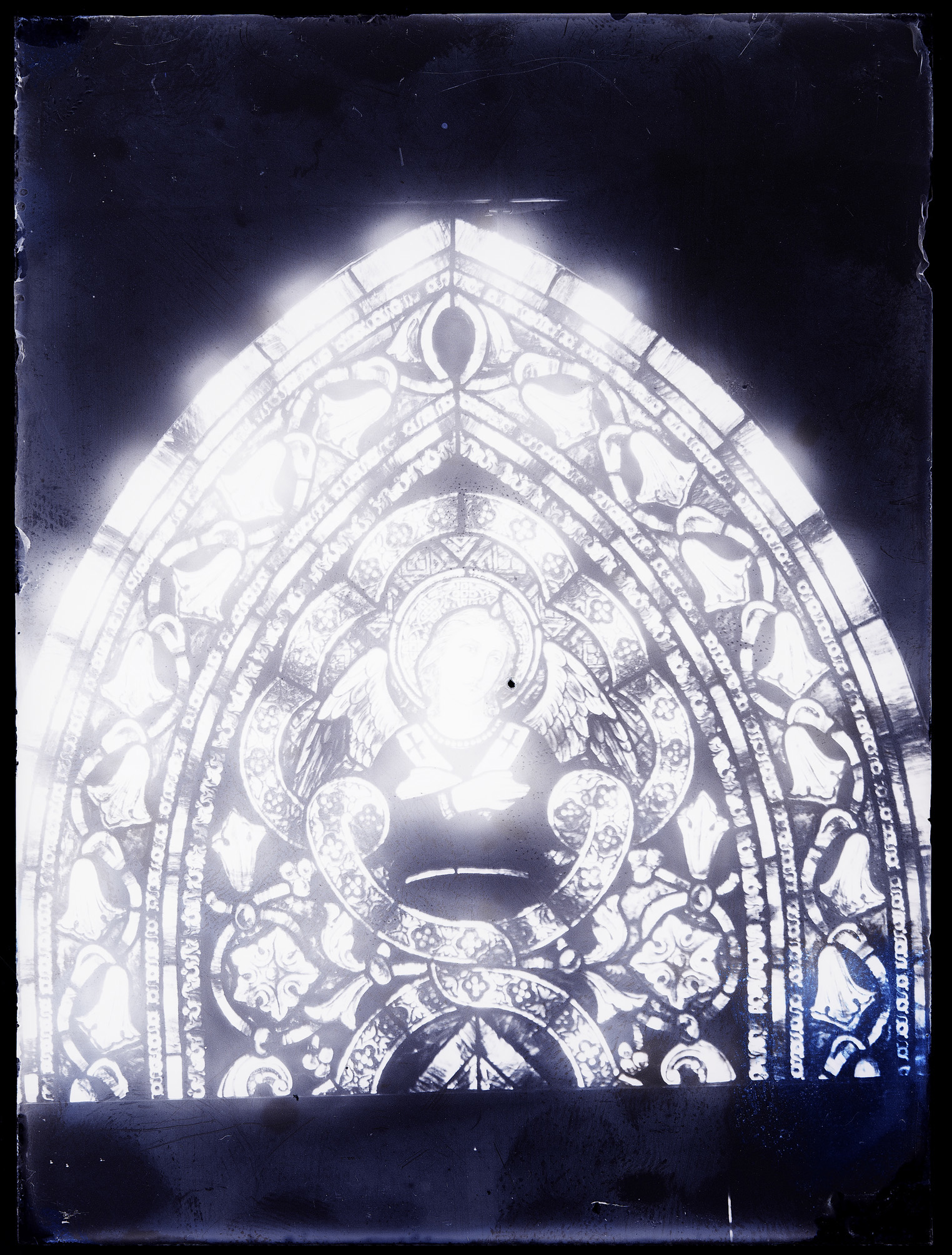 L0649 (negativo) di studio di vetrate artistiche Moretti-Caselli (fine/ inizio XX/ XXI)