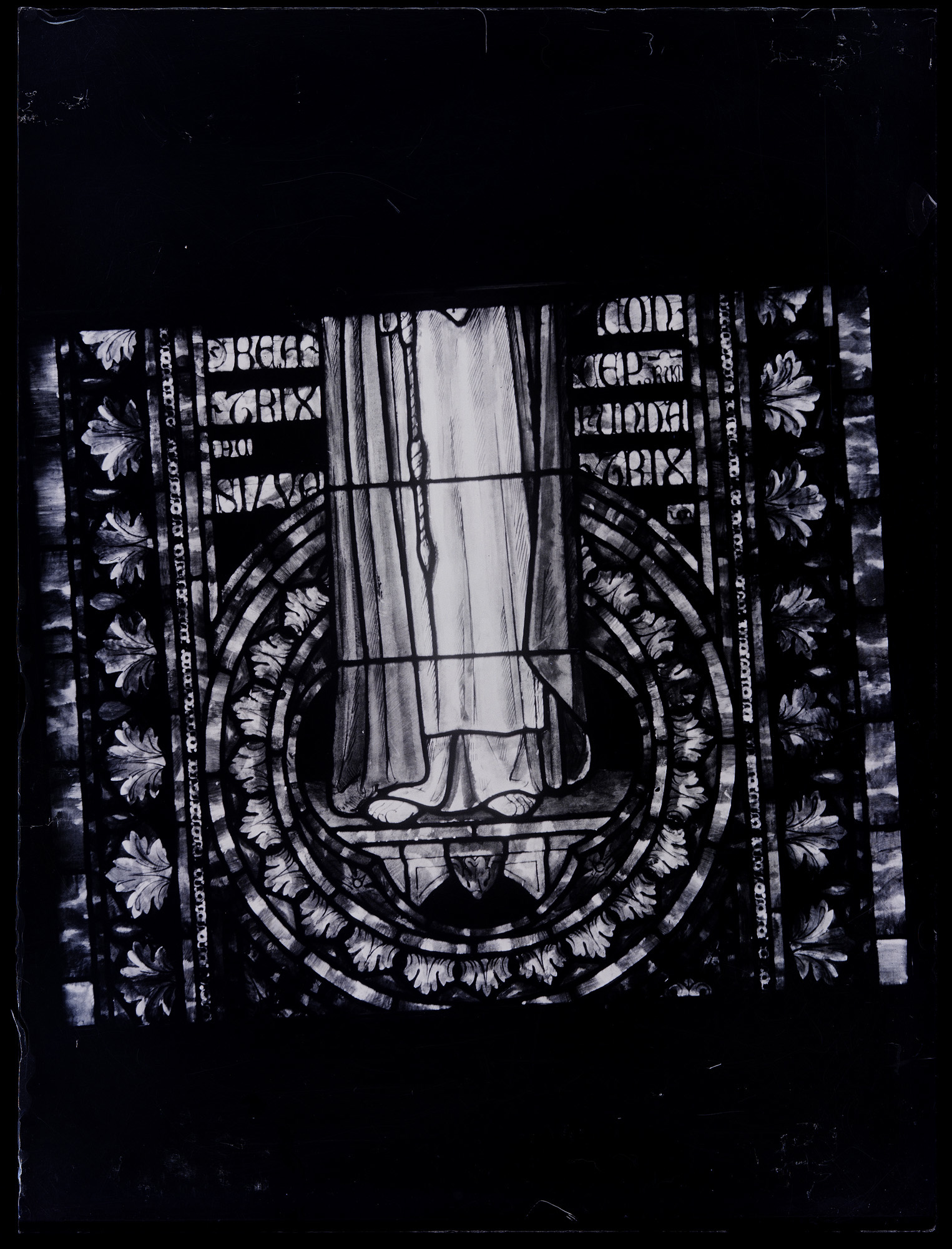 L0650 (negativo) di studio di vetrate artistiche Moretti-Caselli (fine/ inizio XX/ XXI)