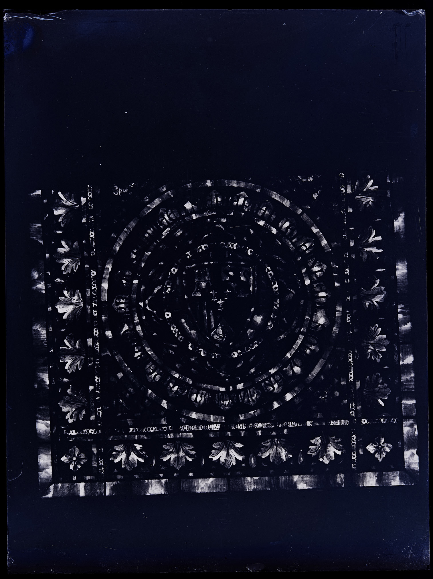 L0659 (negativo) di studio di vetrate artistiche Moretti-Caselli (fine/ inizio XX/ XXI)