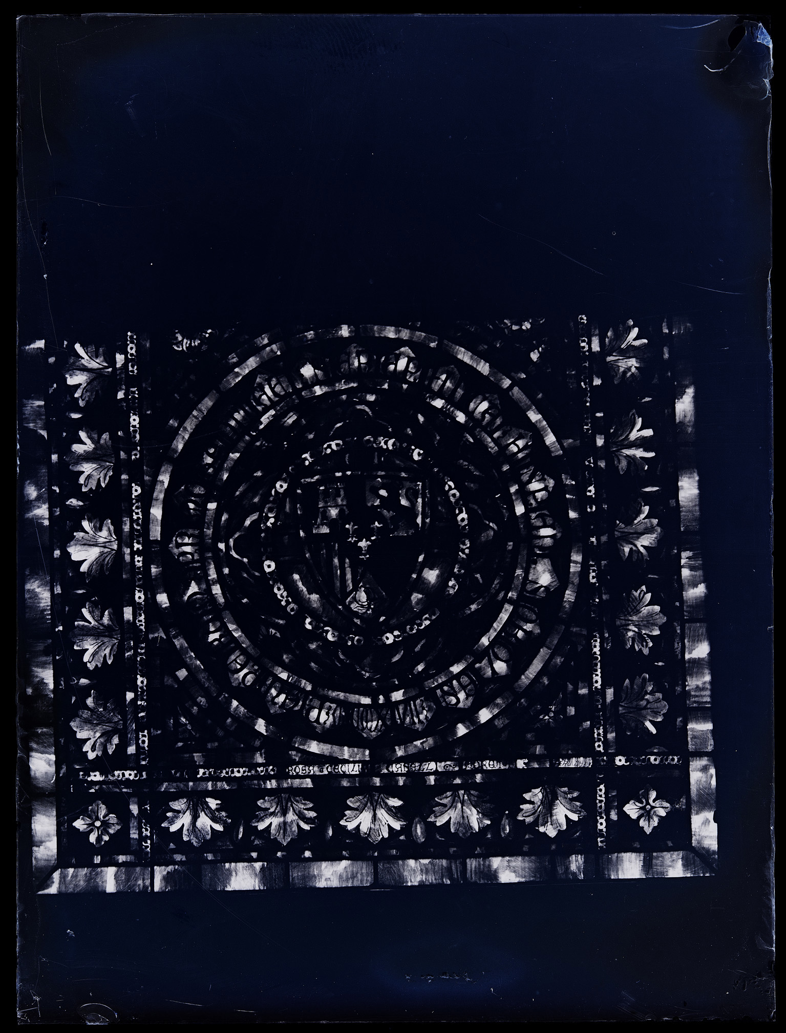 L0661 (negativo) di studio di vetrate artistiche Moretti-Caselli (fine/ inizio XX/ XXI)