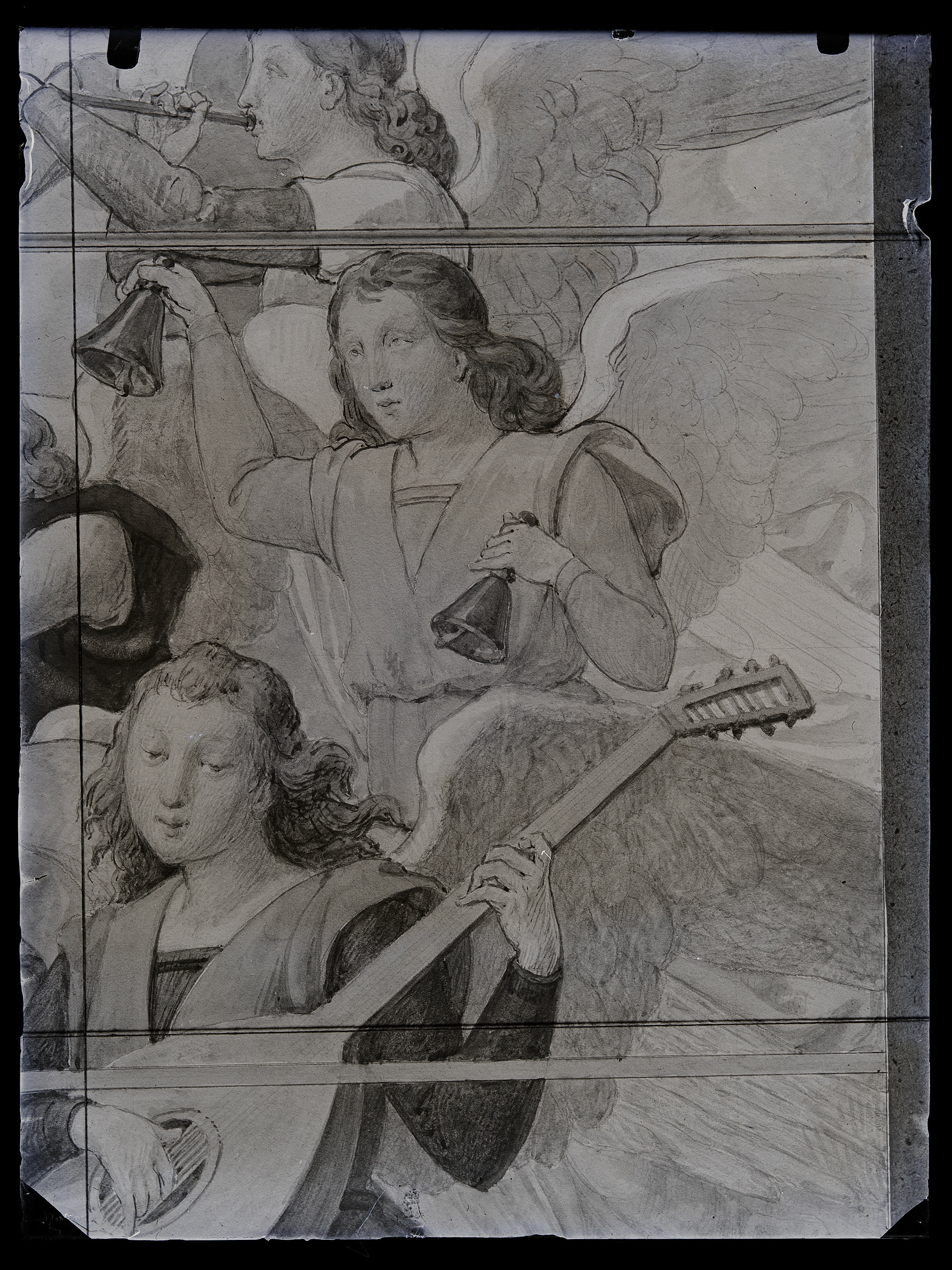 L0663 (negativo) di studio di vetrate artistiche Moretti-Caselli (fine/ inizio XX/ XXI)