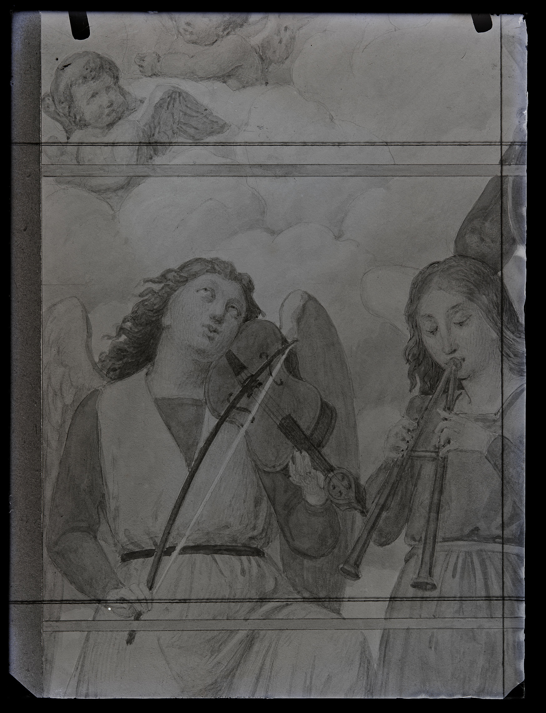 L0665 (negativo) di studio di vetrate artistiche Moretti-Caselli (fine/ inizio XX/ XXI)