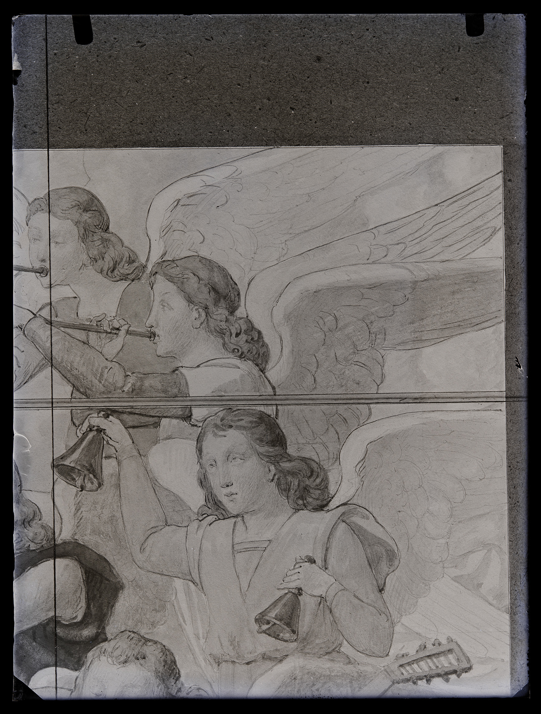 L0668 (negativo) di studio di vetrate artistiche Moretti-Caselli (fine/ inizio XX/ XXI)