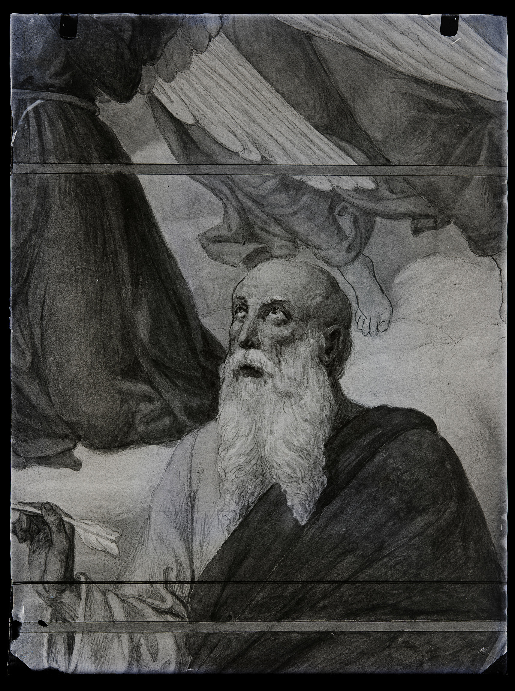 L0670 (negativo) di studio di vetrate artistiche Moretti-Caselli (fine/ inizio XX/ XXI)