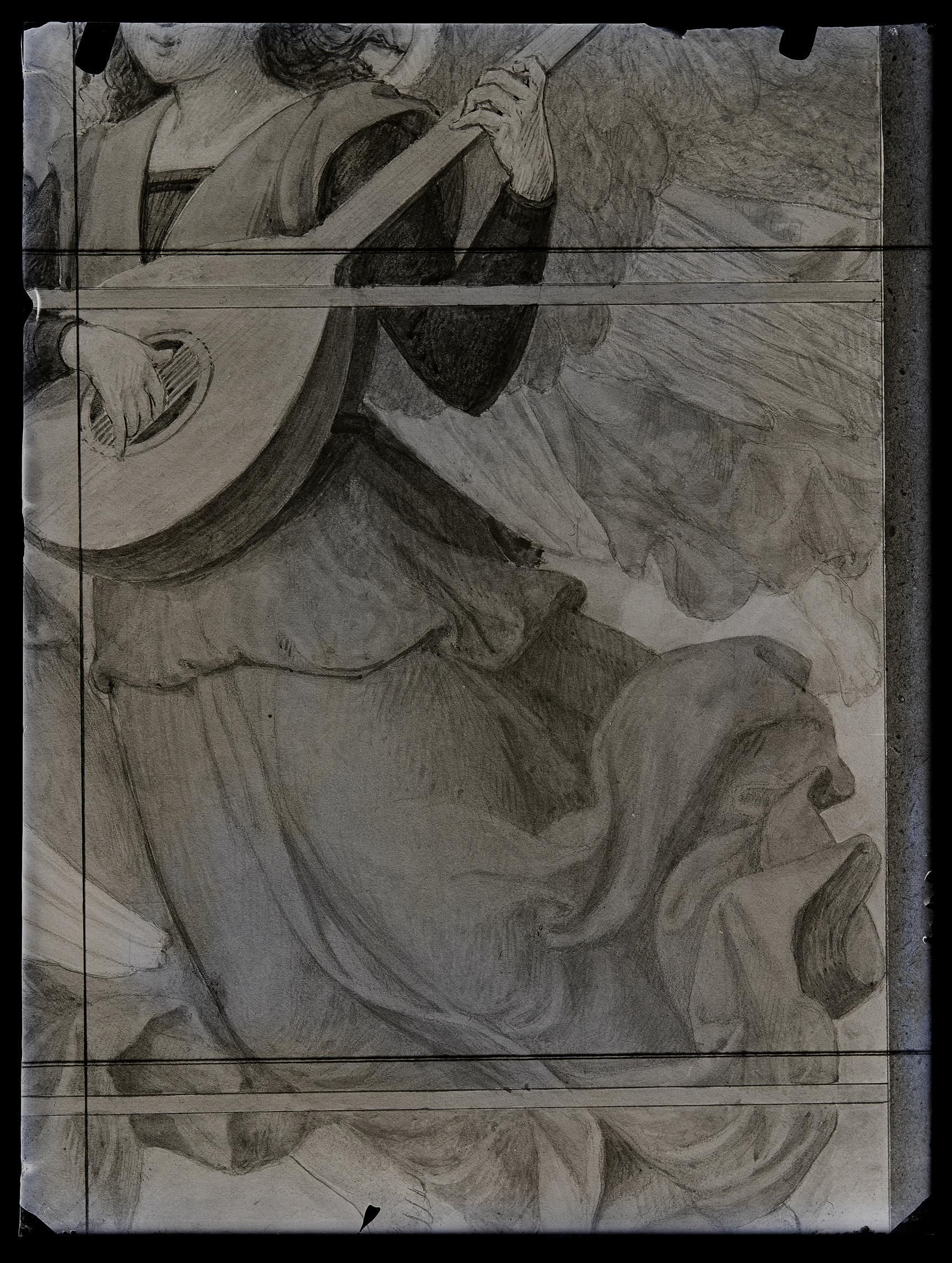 L0673 (negativo) di studio di vetrate artistiche Moretti-Caselli (fine/ inizio XX/ XXI)