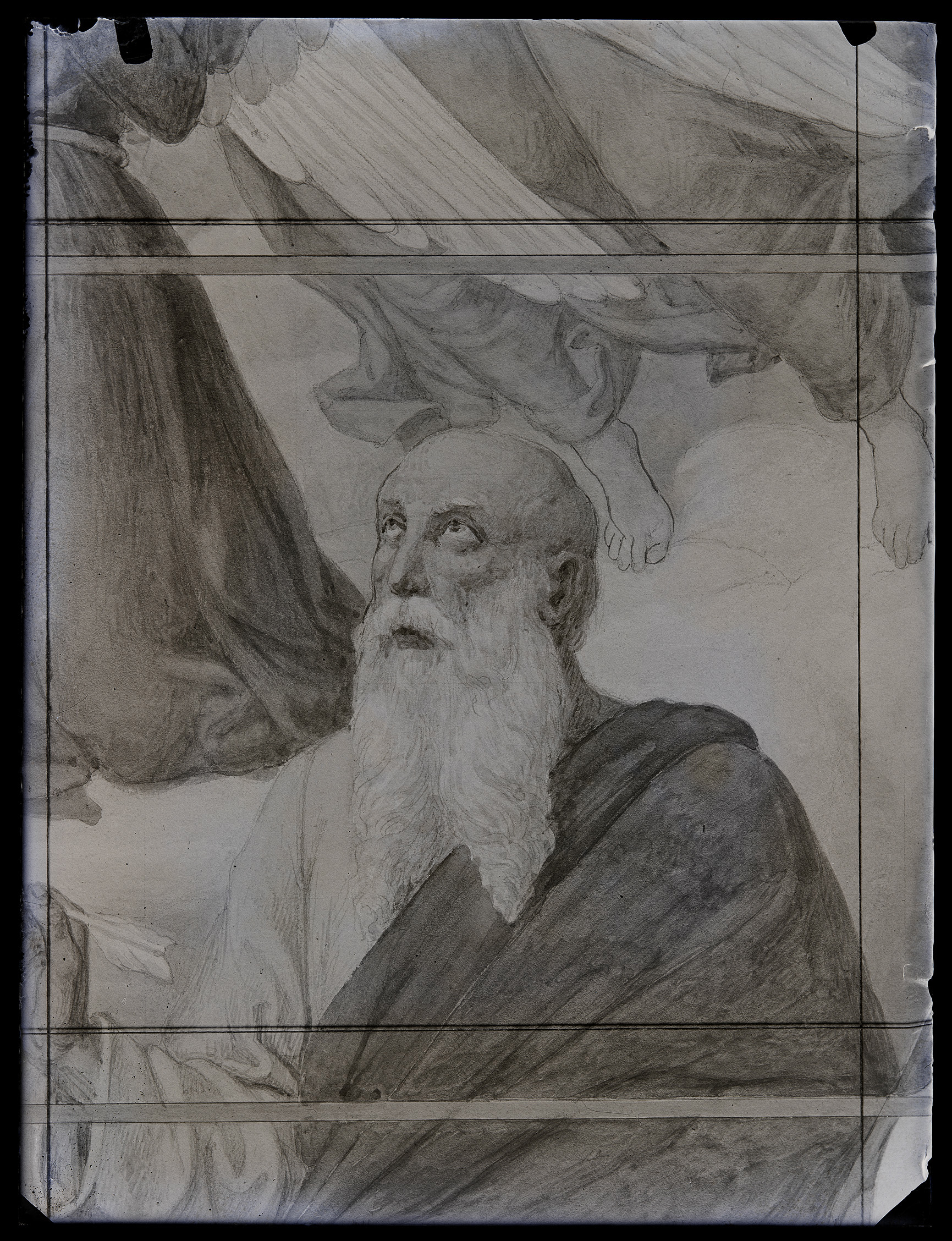 L0675 (negativo) di studio di vetrate artistiche Moretti-Caselli (fine/ inizio XX/ XXI)