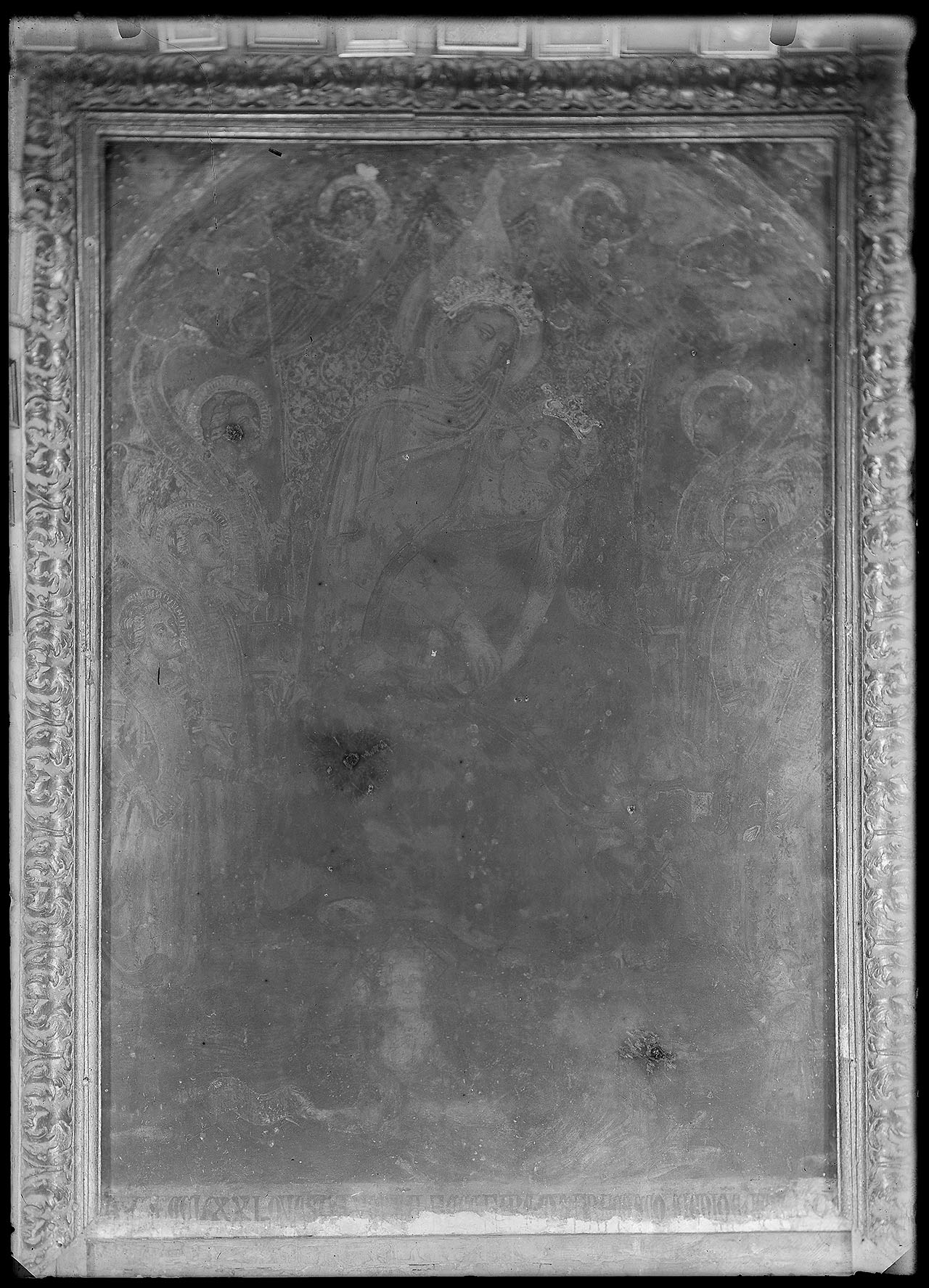 L0697 (negativo) di studio di vetrate artistiche Moretti-Caselli (fine/ inizio XX/ XXI)