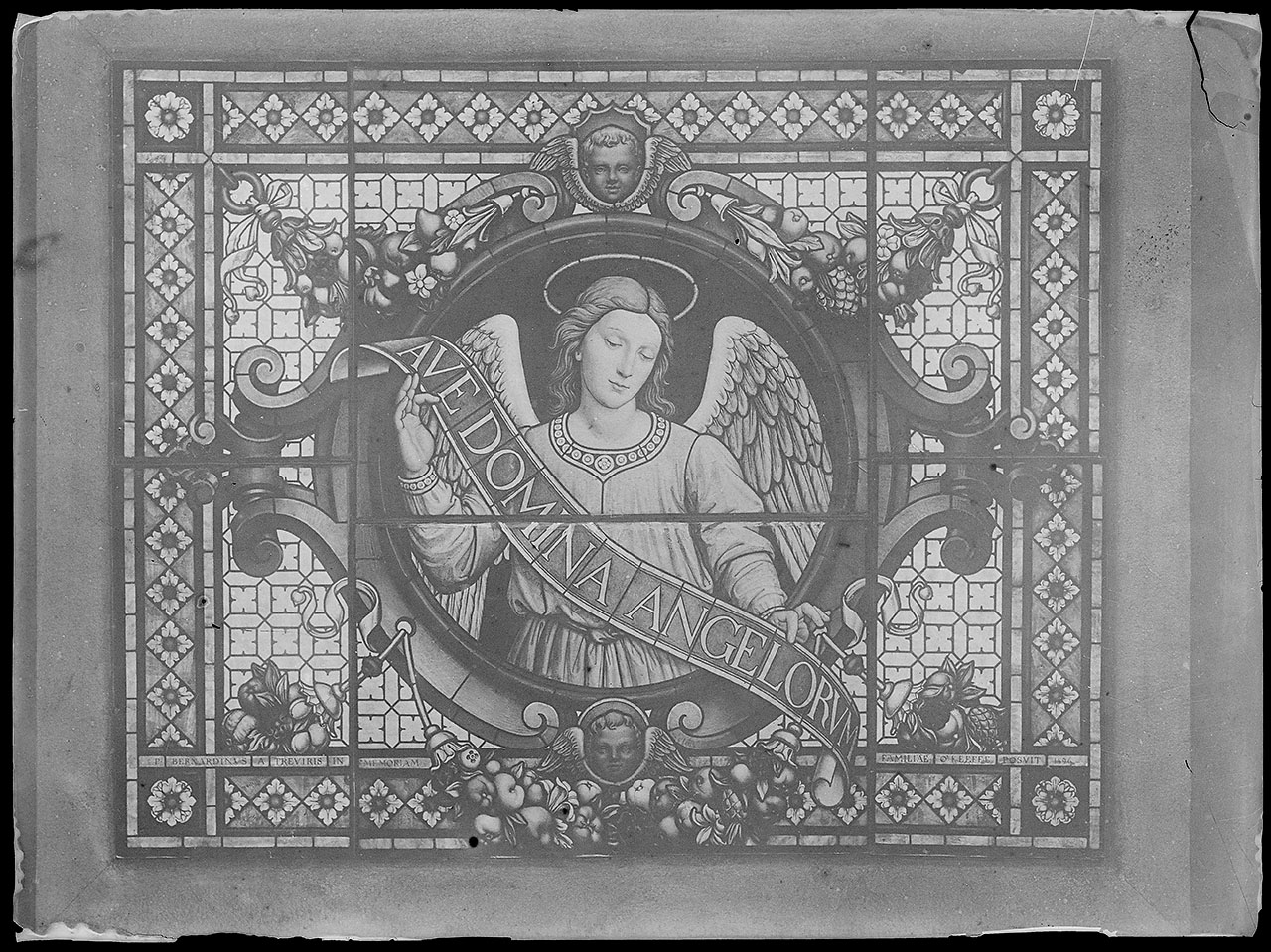 L0851 (negativo) di studio di vetrate artistiche Moretti-Caselli (fine/ inizio XX/ XXI)