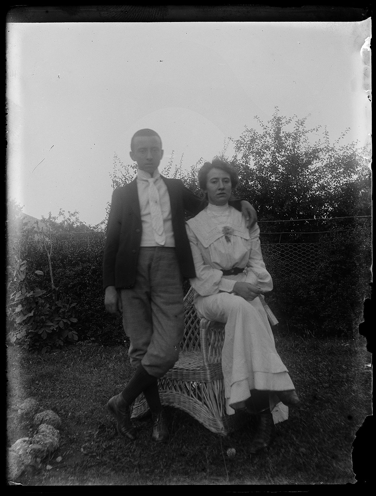 L0938 (negativo) di studio di vetrate artistiche Moretti-Caselli (fine/ inizio XX/ XXI)