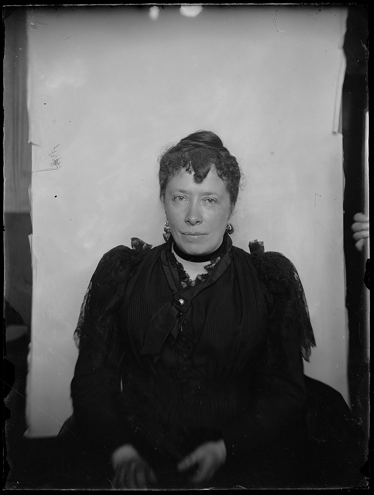 L0971 (negativo) di studio di vetrate artistiche Moretti-Caselli (fine/ inizio XX/ XXI)