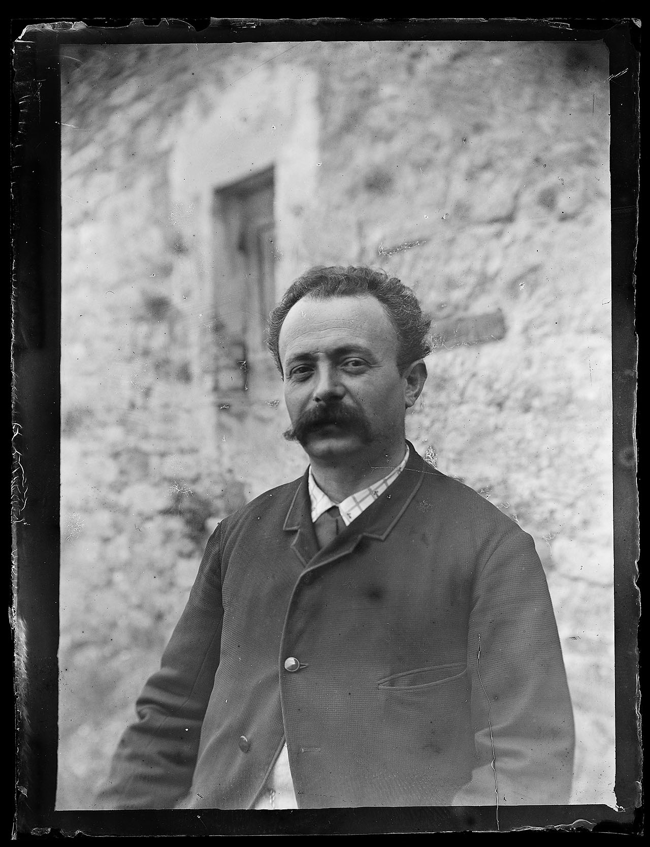 L0984 (negativo) di studio di vetrate artistiche Moretti-Caselli (fine/ inizio XX/ XXI)