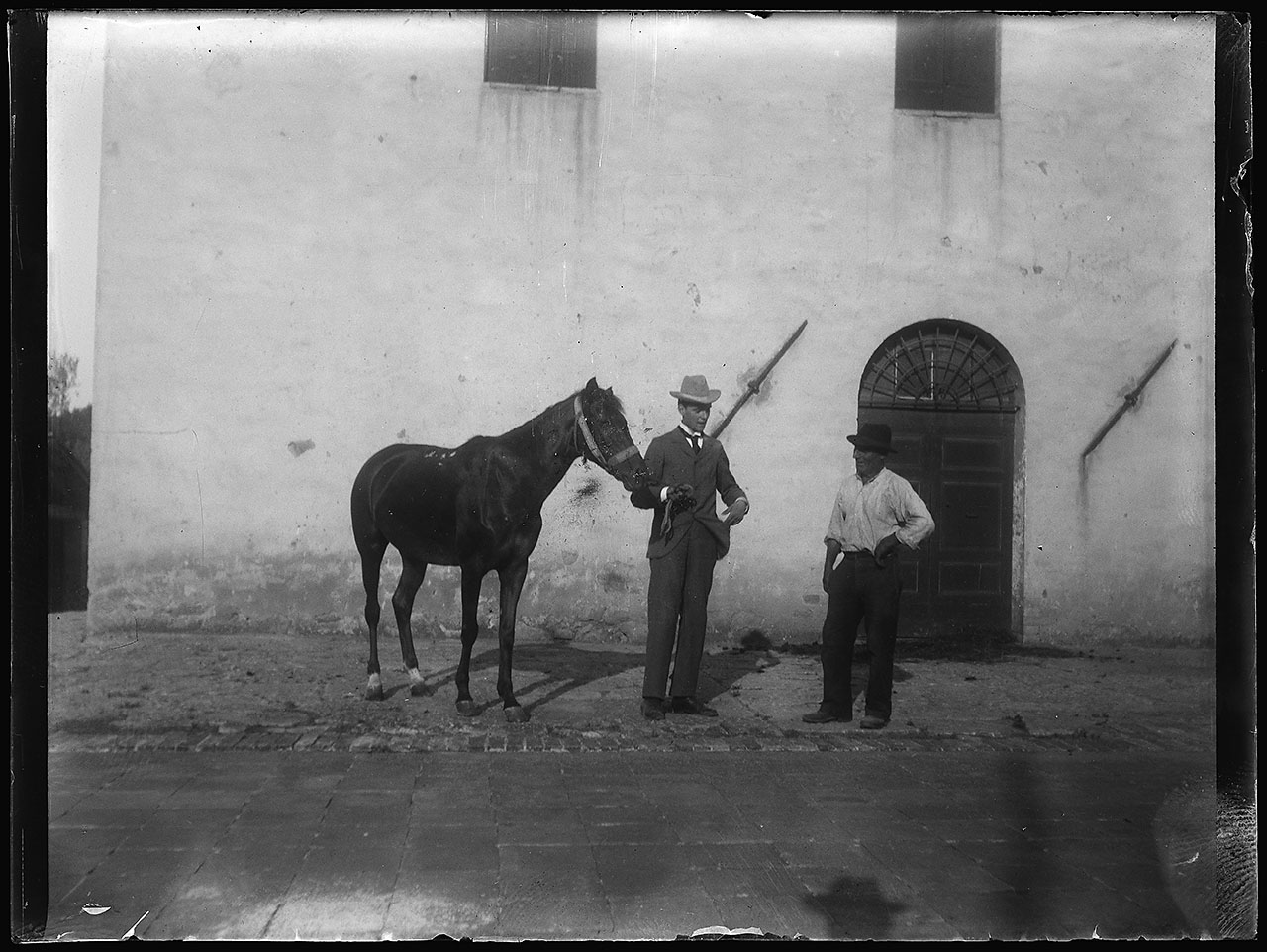 L0986 (negativo) di studio di vetrate artistiche Moretti-Caselli (fine/ inizio XX/ XXI)