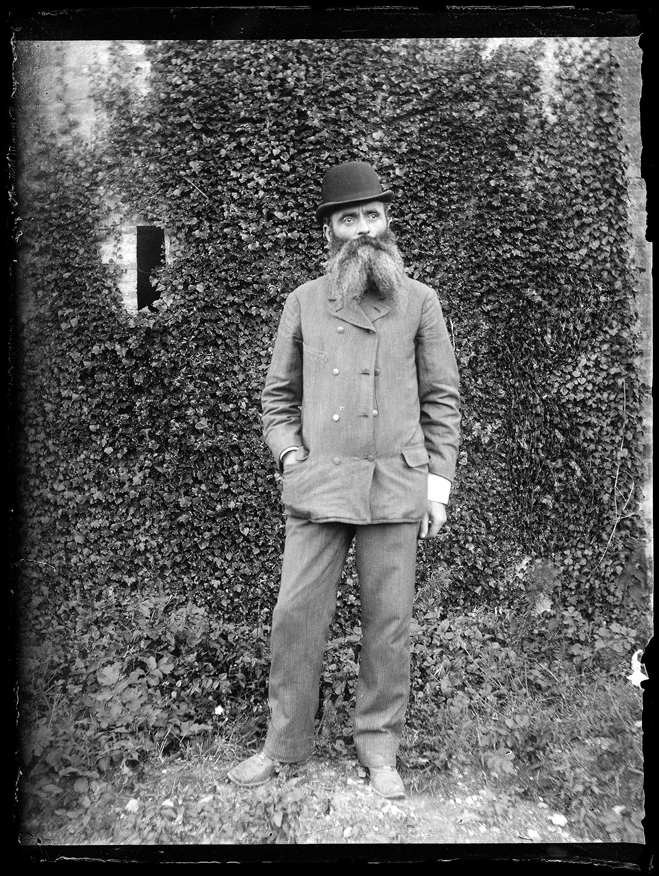 L0989 (negativo) di studio di vetrate artistiche Moretti-Caselli (fine/ inizio XX/ XXI)