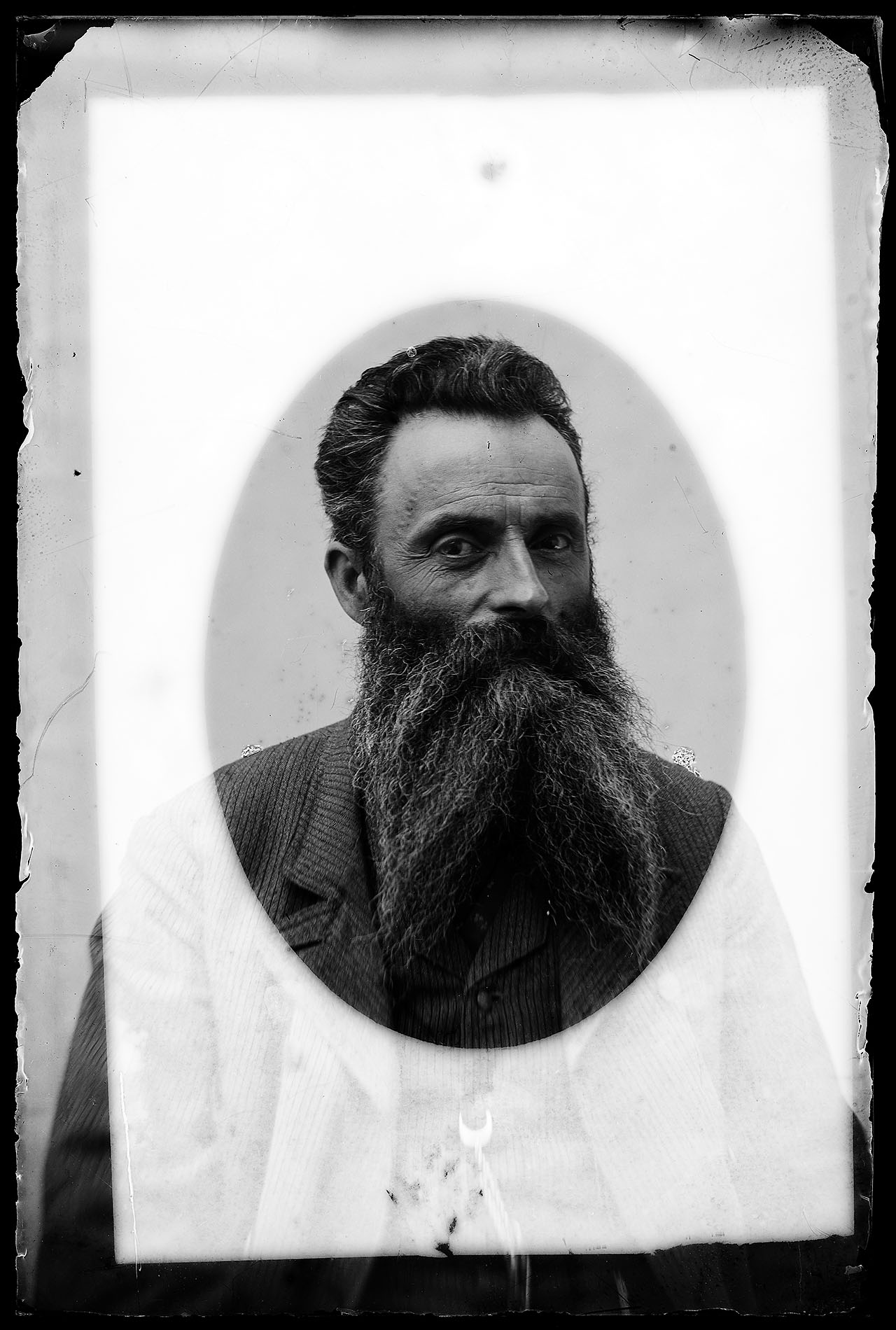 L0990 (negativo) di studio di vetrate artistiche Moretti-Caselli (fine/ inizio XX/ XXI)