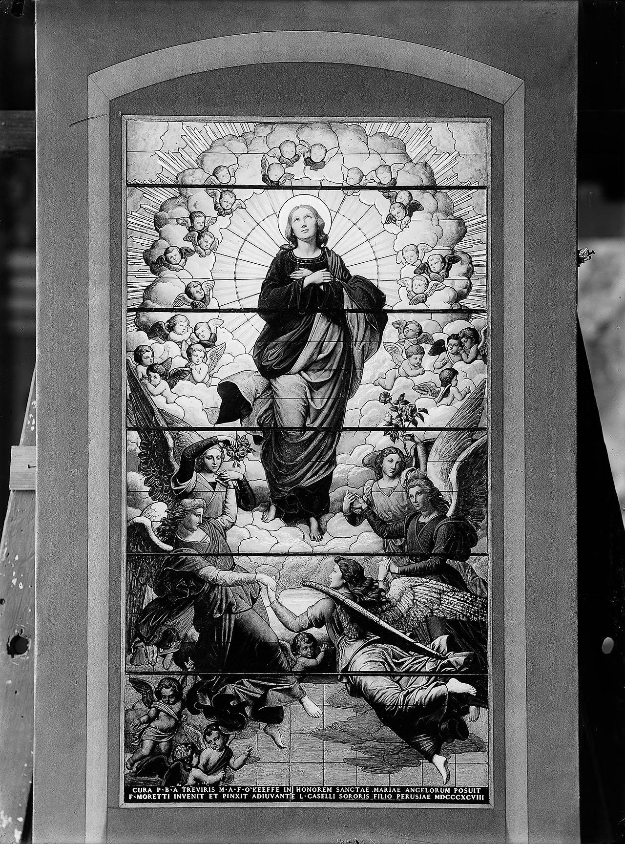 L1134 (negativo) di studio di vetrate artistiche Moretti-Caselli (fine/ inizio XX/ XXI)