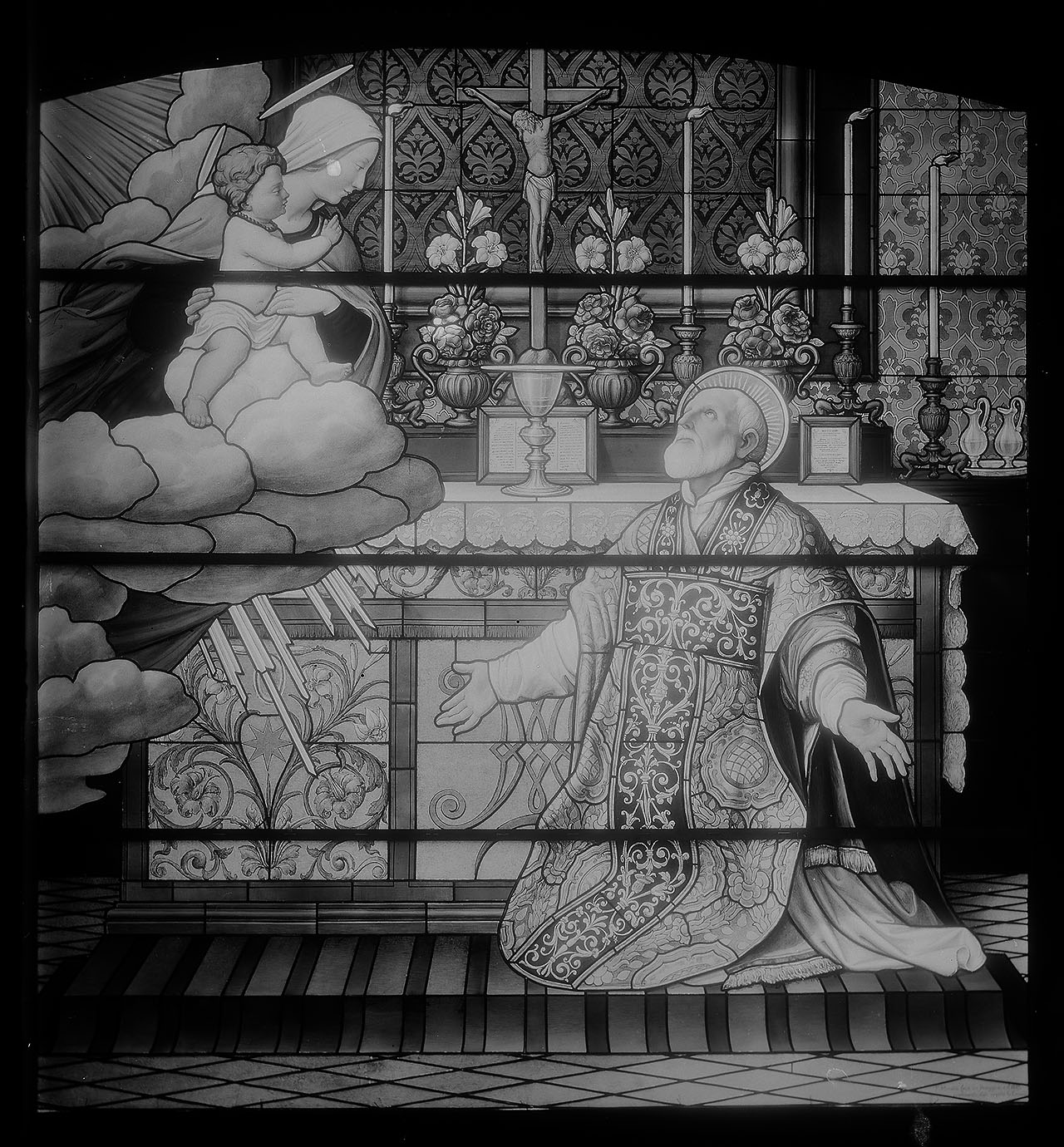 L1151 (negativo) di studio di vetrate artistiche Moretti-Caselli (fine/ inizio XX/ XXI)