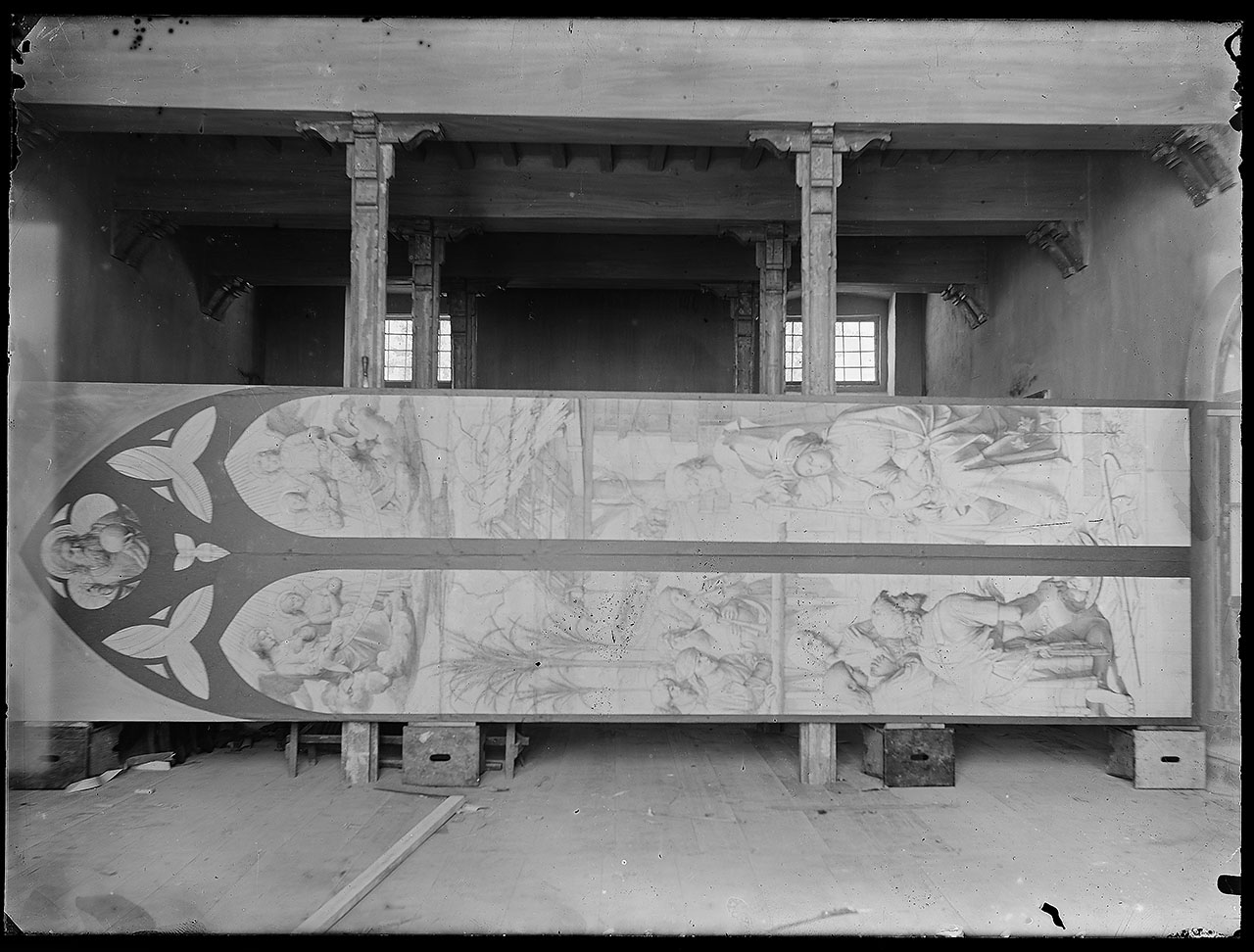 L1155 (negativo) di studio di vetrate artistiche Moretti-Caselli (fine/ inizio XX/ XXI)