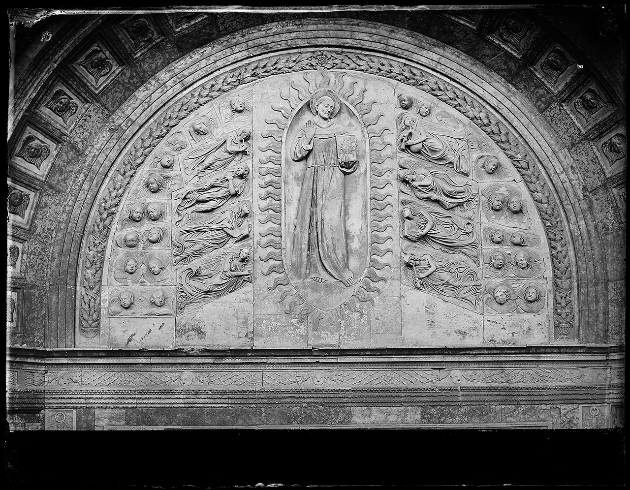 L1220 (negativo) di studio di vetrate artistiche Moretti-Caselli (fine/ inizio XX/ XXI)