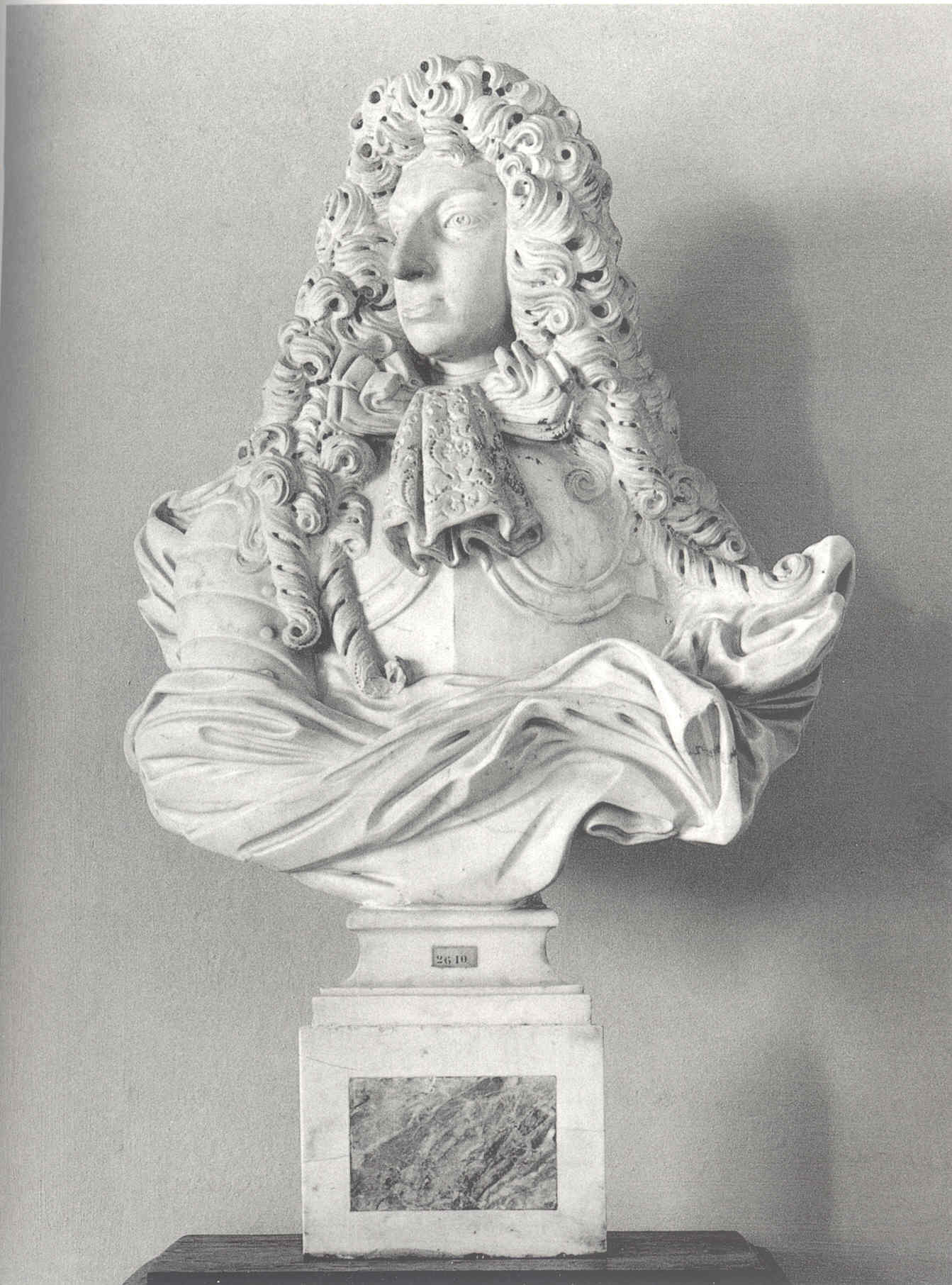 Ritratto di Francesco II d'Este, busto ritratto d'uomo (scultura, opera isolata) di Baratta Andrea (sec. XVII)