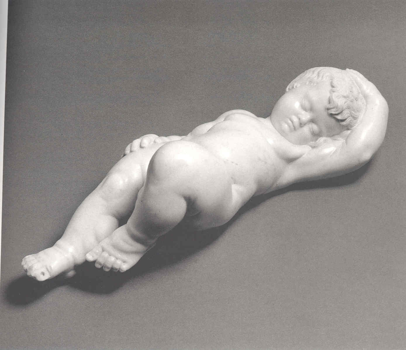 Puttino dormiente (scultura, opera isolata) di Aleotti Paolo (sec. XIX)