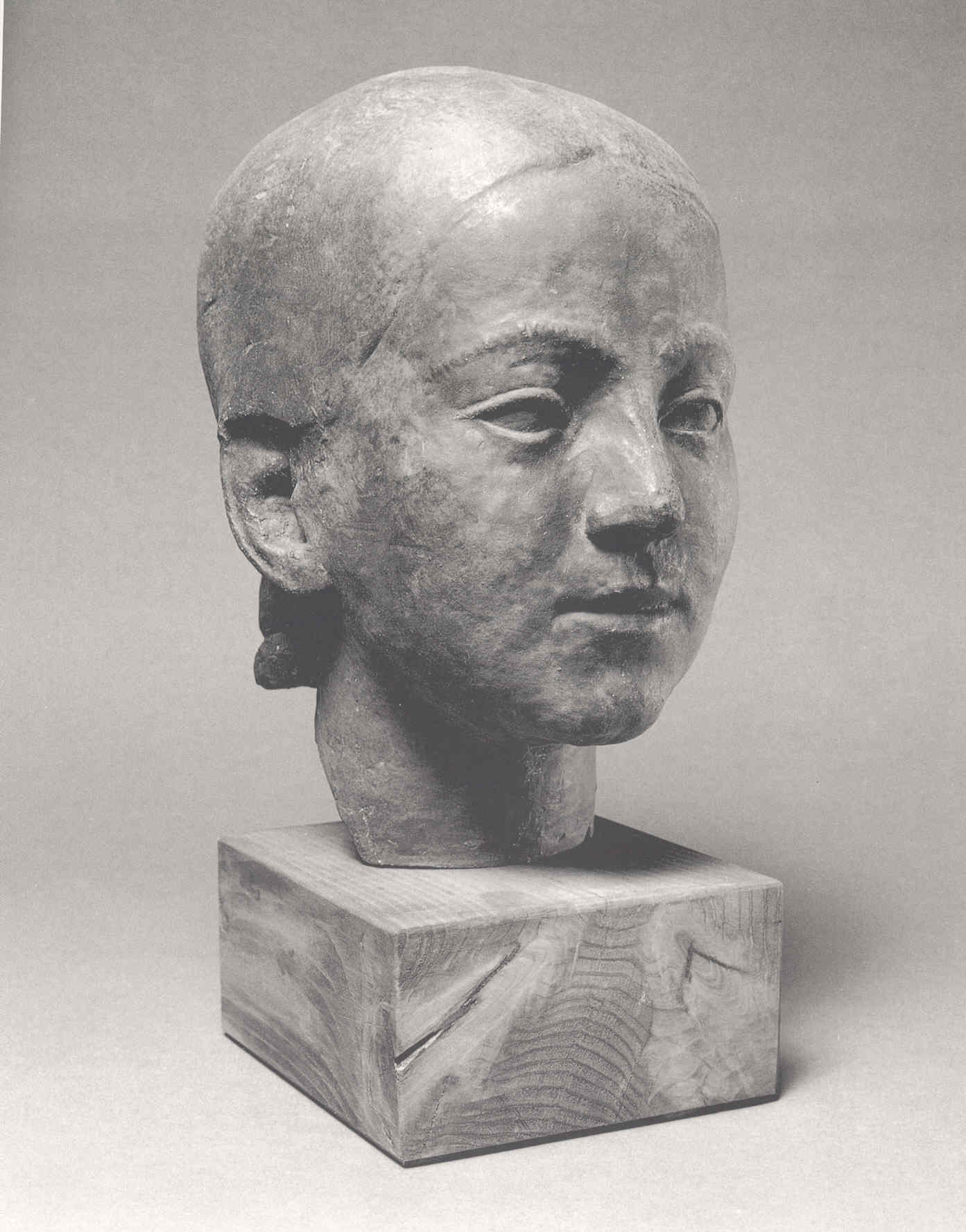 testa di giovinetta (scultura, opera isolata) di Bandieri Giovanni (sec. XX)