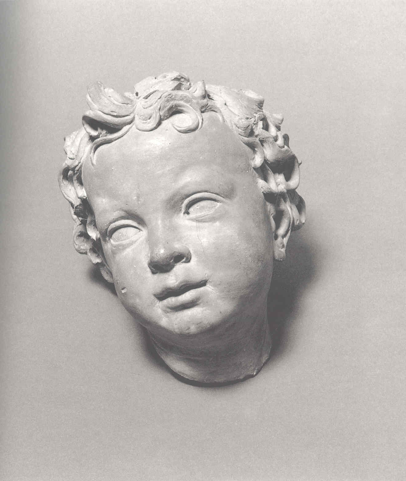 Testa di putto, Testa di putto (scultura, opera isolata) di Begarelli Antonio detto Modana (secondo quarto XVI)