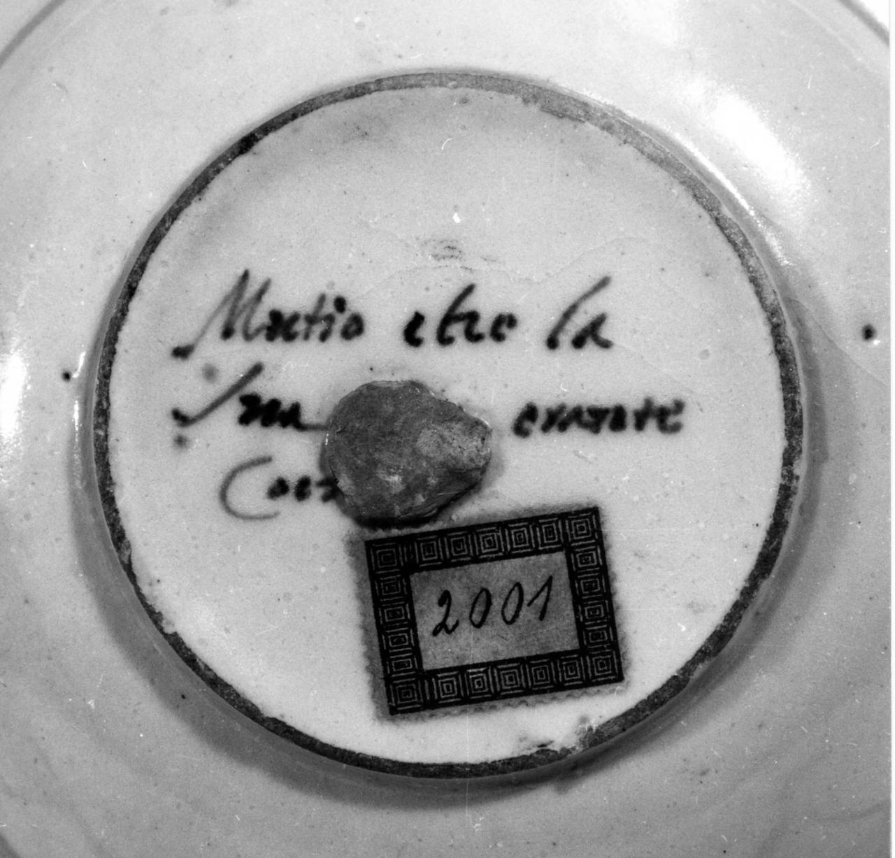 Muzio Scevola e Porsenna (piatto) di Fontana Orazio (bottega) - manifattura urbinate (metà sec. XVI)