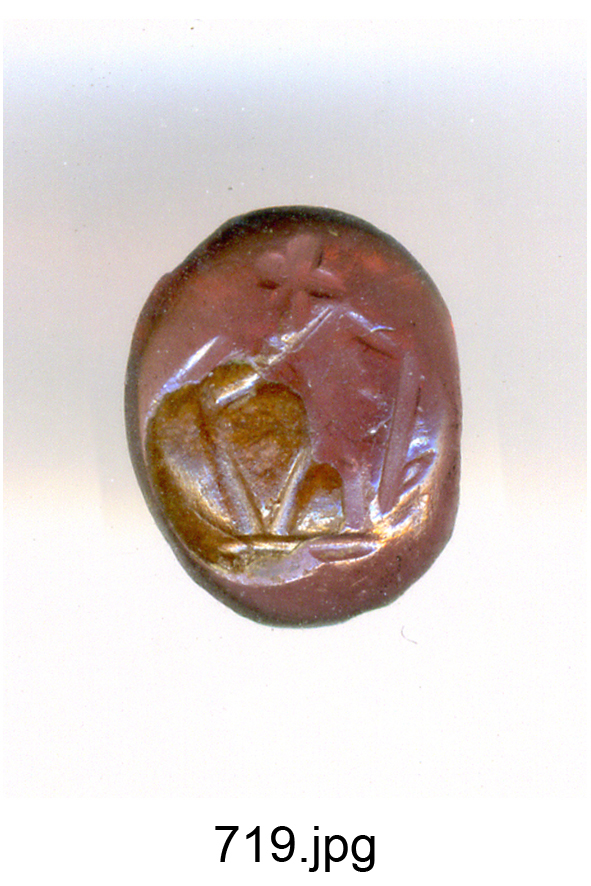 figura maschile (gemma) - bottega Italia settentrionale (secc. XVI/ XVII)
