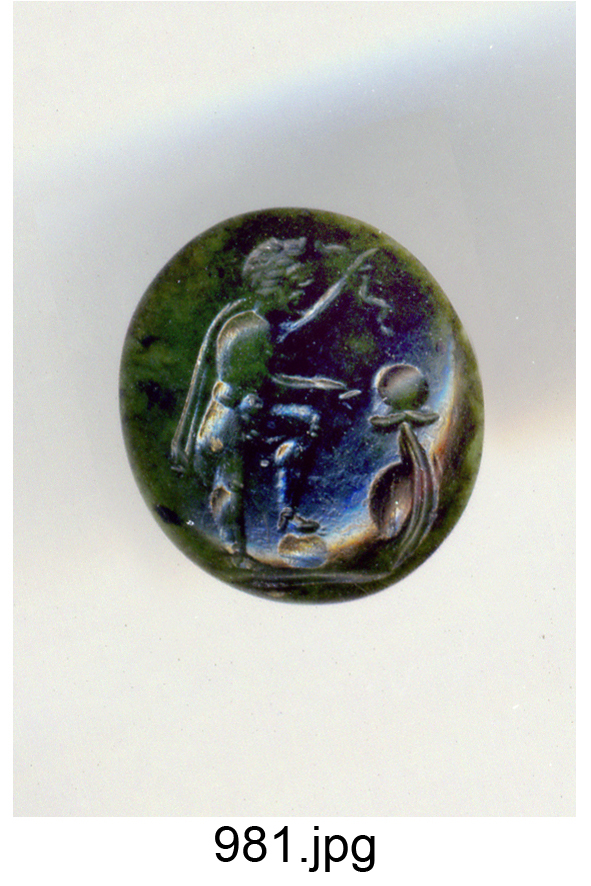 guerriero (gemma) - produzione italiana (secc. XVI/ XVII)