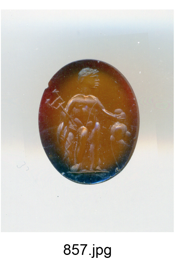 Mercurio (gemma) - produzione romana (secc. II/ III)