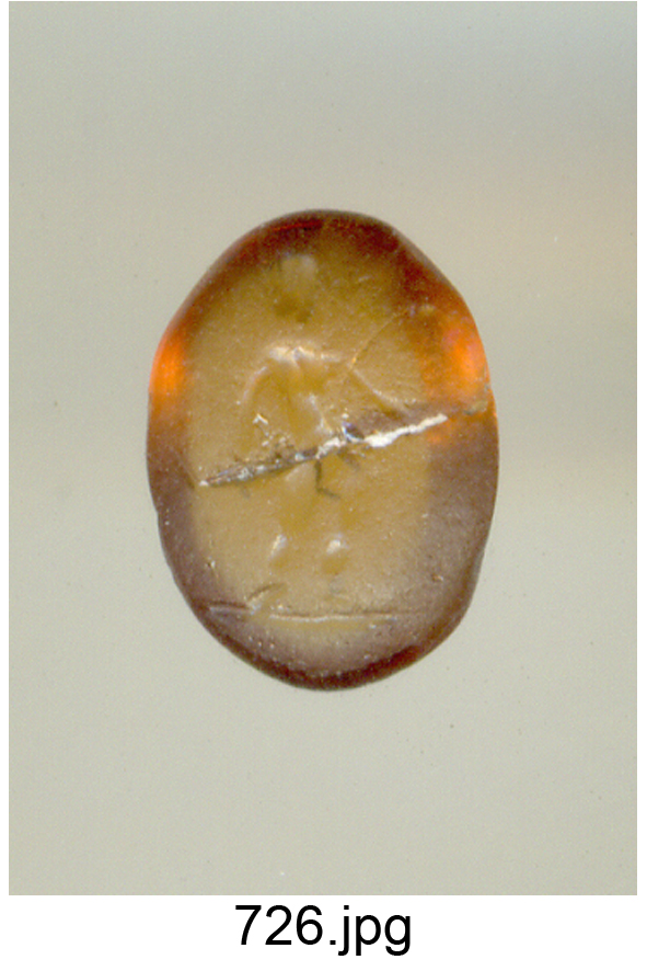 figura maschile nuda (gemma) - produzione italiana (secc. XVI/ XVIII)