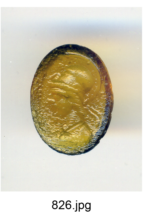 busto di Minerva (gemma) - produzione romana (secc. I/ II)