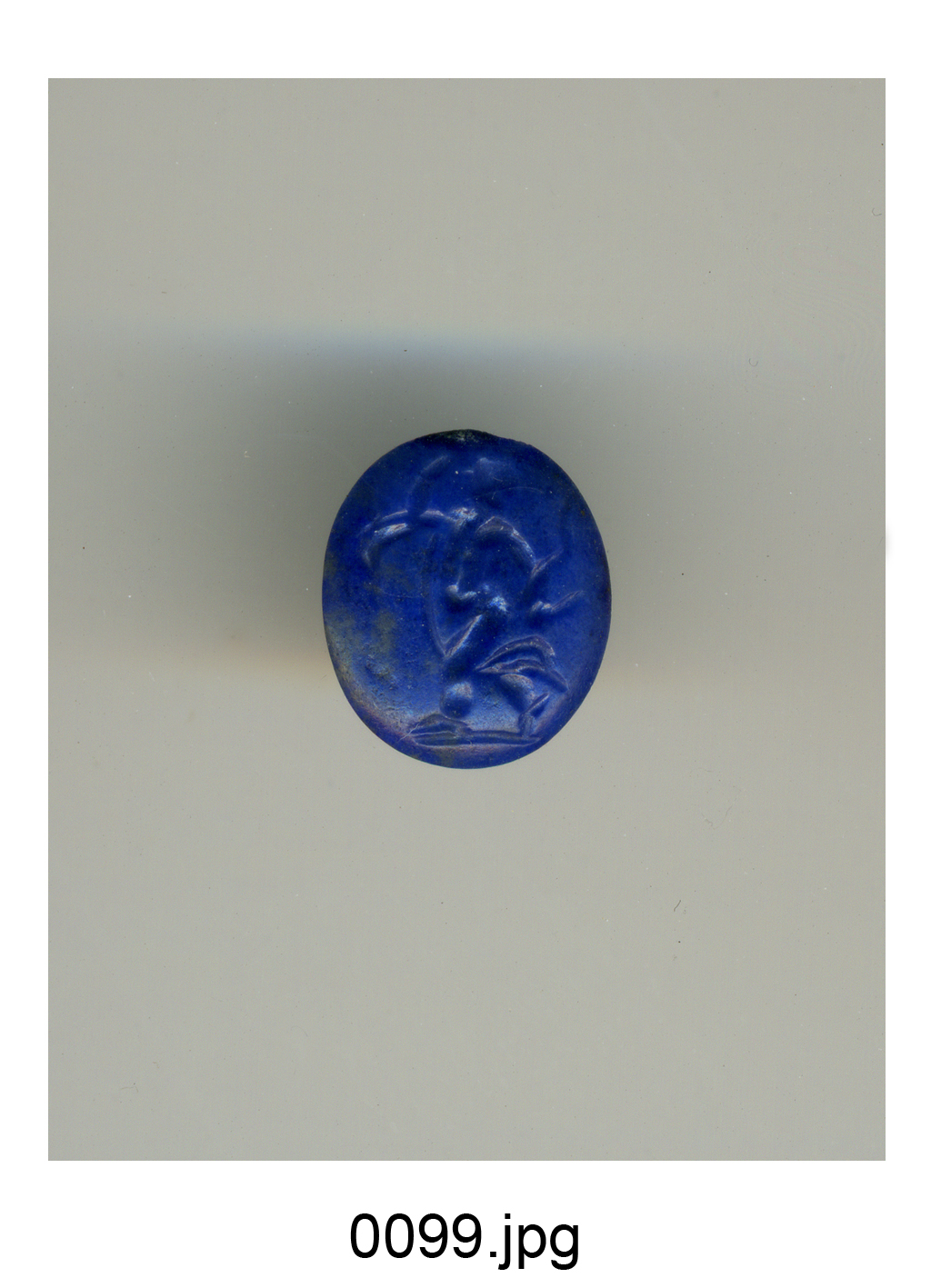 figura maschile (gemma) - produzione italiana (sec. XVIII)