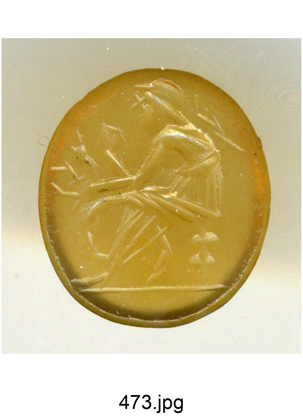 Minerva (?) (gemma) - produzione romana (secc. II/ III)