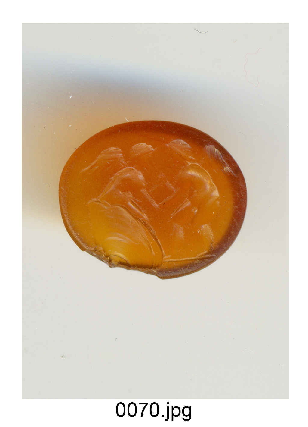 Amorini lottatori (gemma) - produzione romana (sec. II)