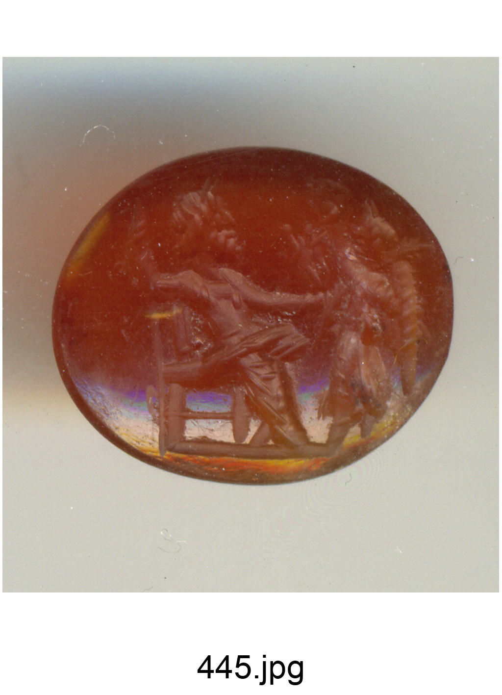 Giove seduto e Vittoria alata (gemma) - produzione romana (secc. II/ III)