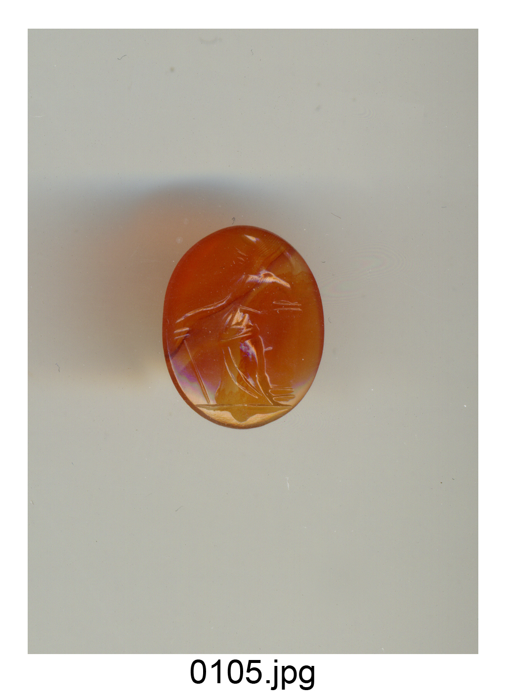 figura maschile (gemma) - produzione italiana (secc. XVI/ XVIII)