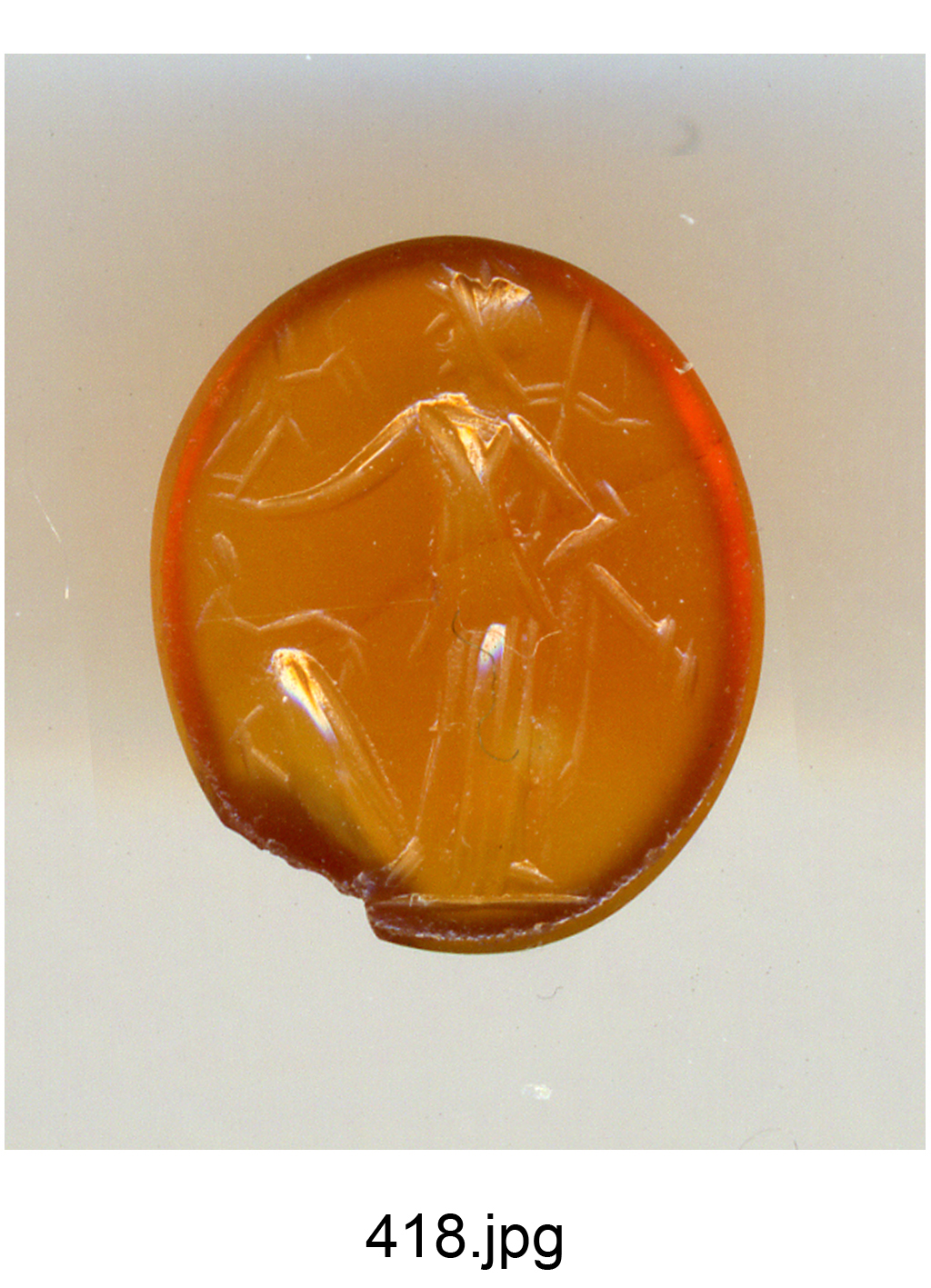 Minerva incoronata da piccola Vittoria (gemma) - produzione romana (secc. II/ III)