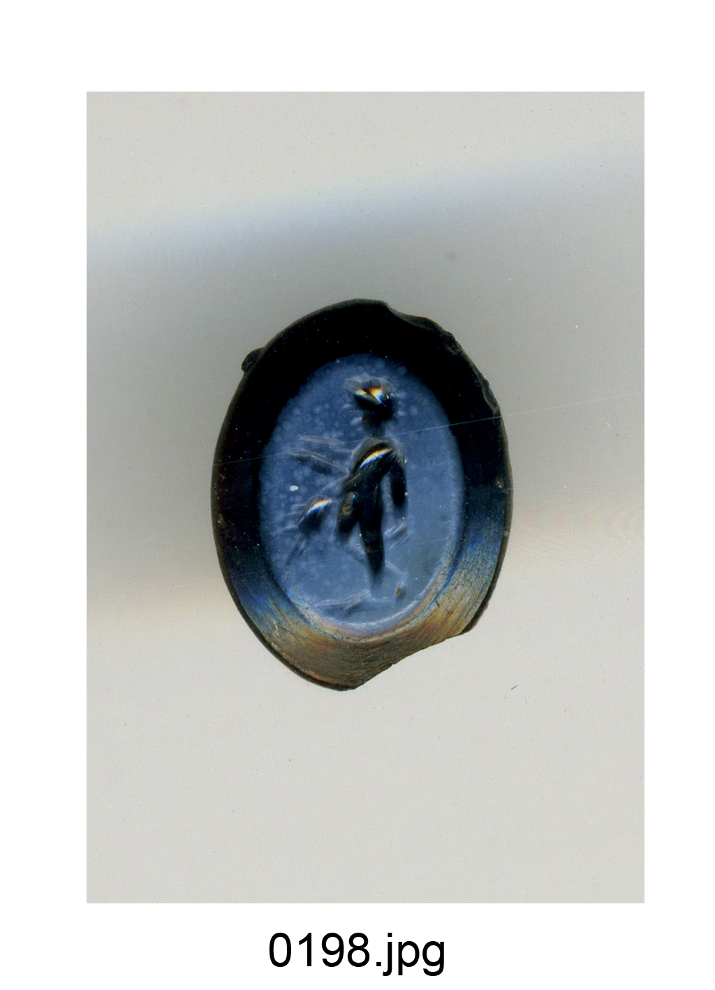 Bonus Eventus con martello, piatto con le offerte e spighe (gemma) - produzione romana (secc. I/ II)