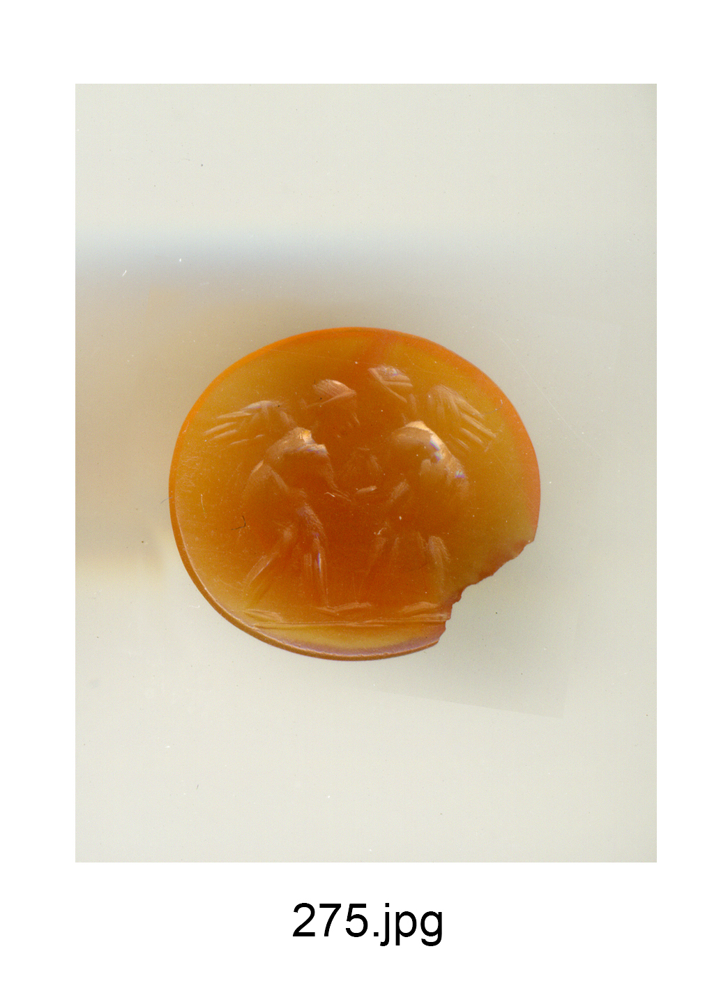 Amorini lottatori (gemma) - produzione romana (sec. II)