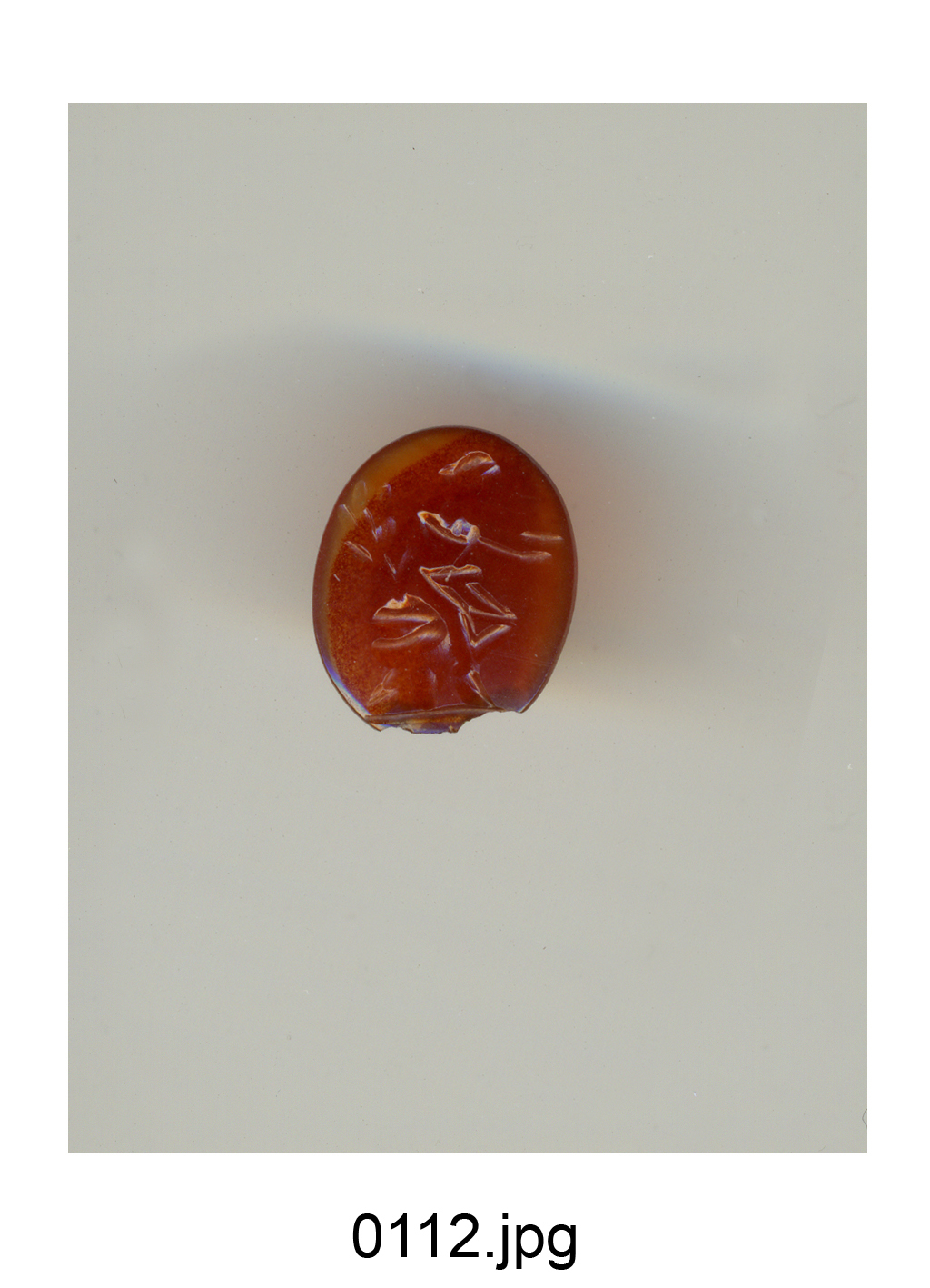 figura maschile nuda (gemma) - produzione italiana (secc. XVI/ XVII)