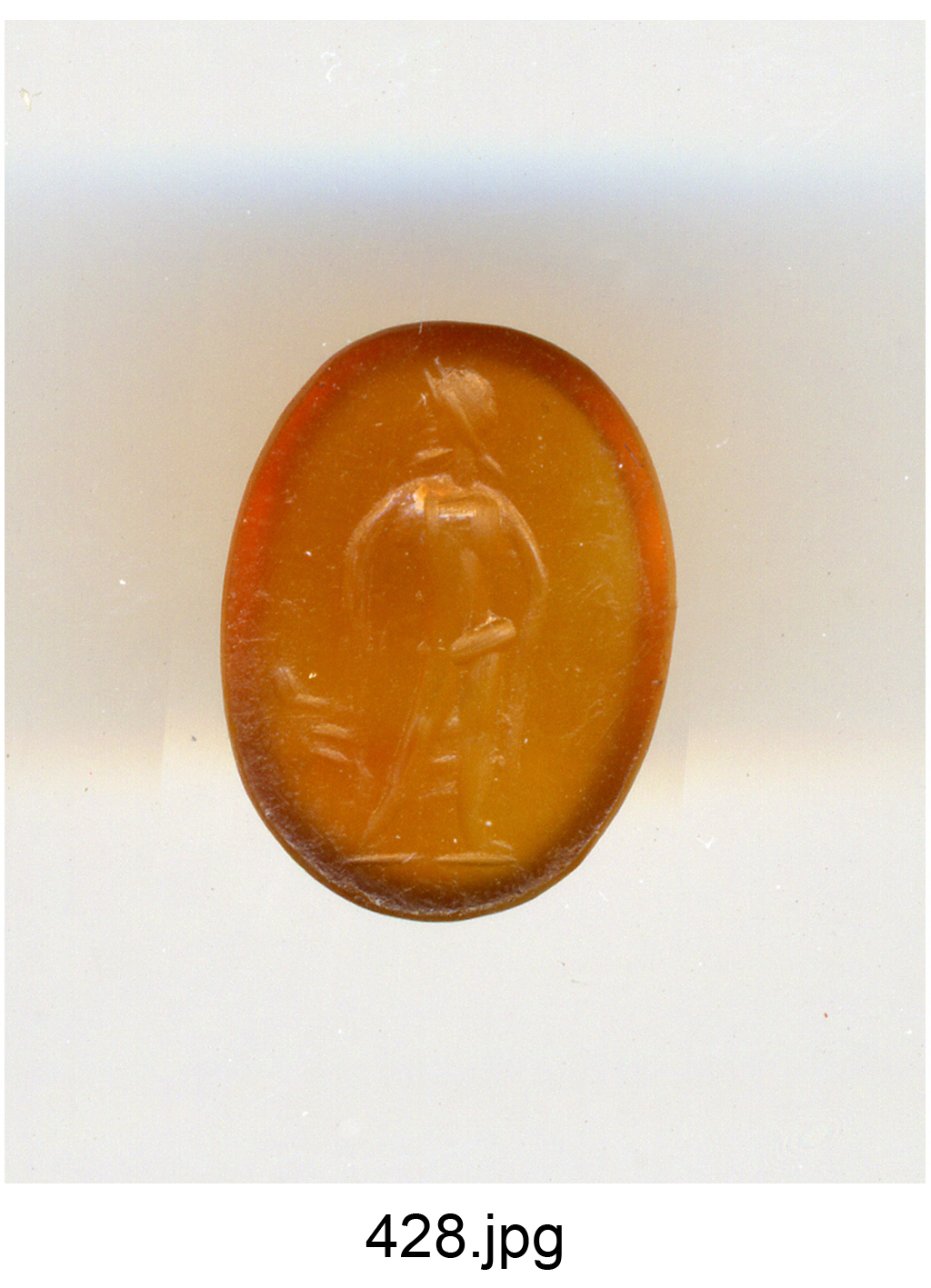 figura maschile (gemma) - produzione romana (secc. II/ III)