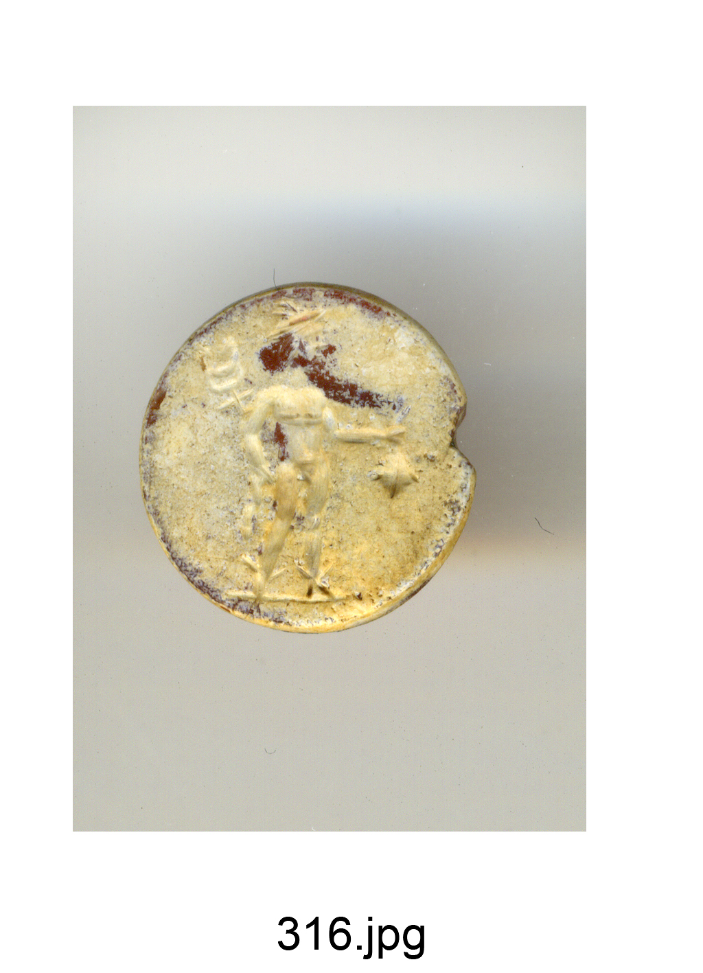 Mercurio (gemma) - produzione romana (secc. I/ II)