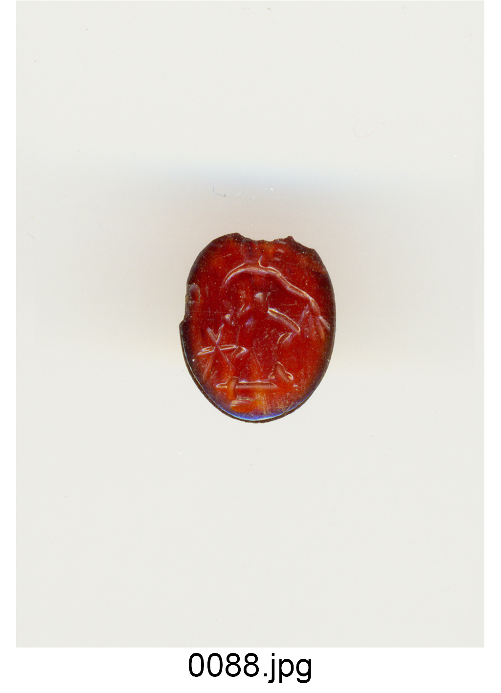 figura maschile (gemma) - bottega Italia settentrionale (secc. XVI/ XVII)